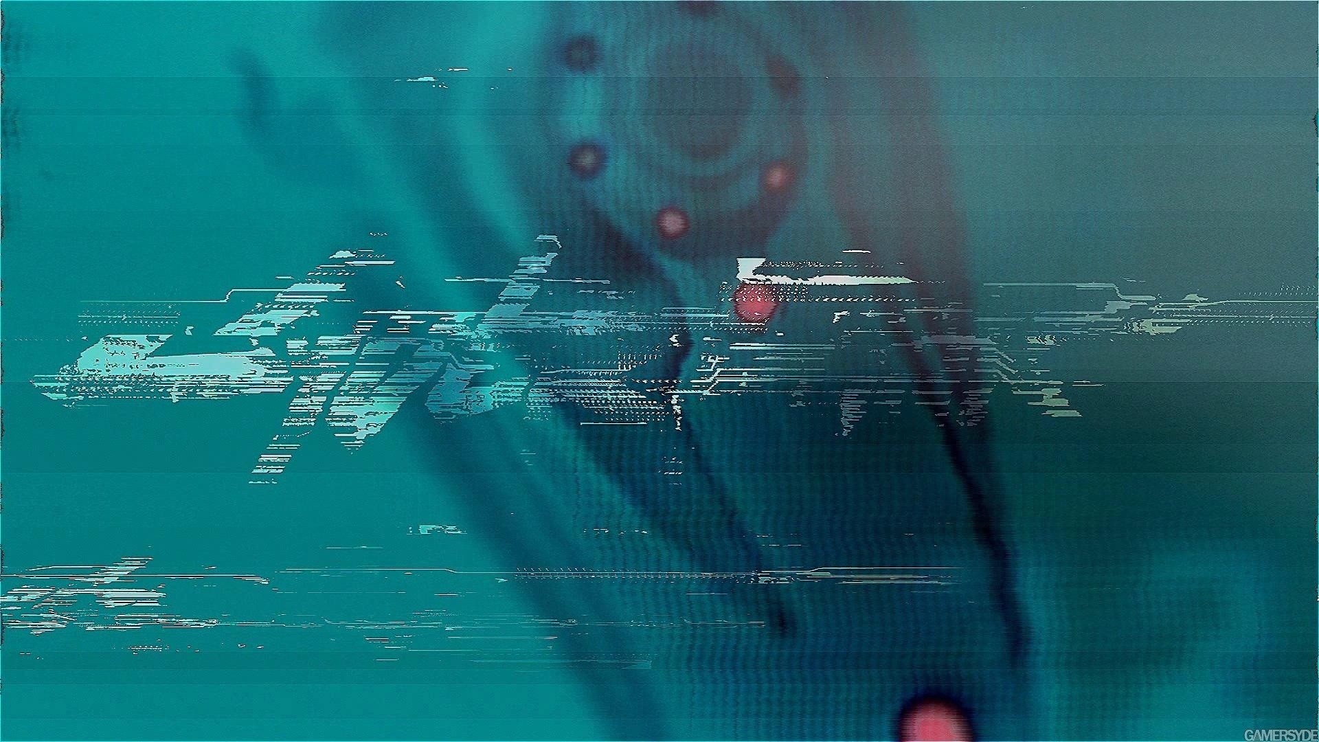 Cyberpunk Glitch Art Abstract Design HD Wallpaper