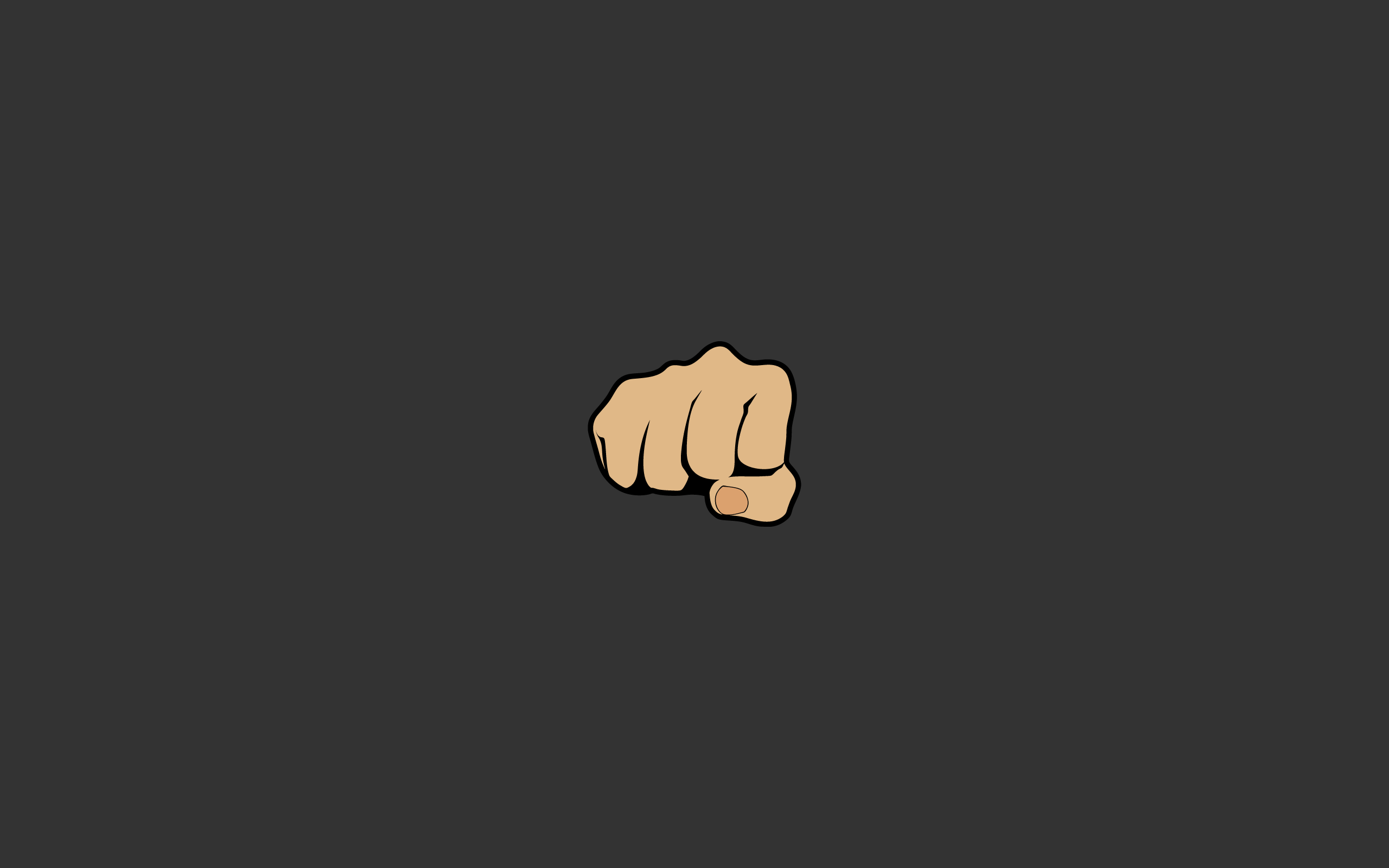 Fist punching forward on a dark background HD Wallpaper