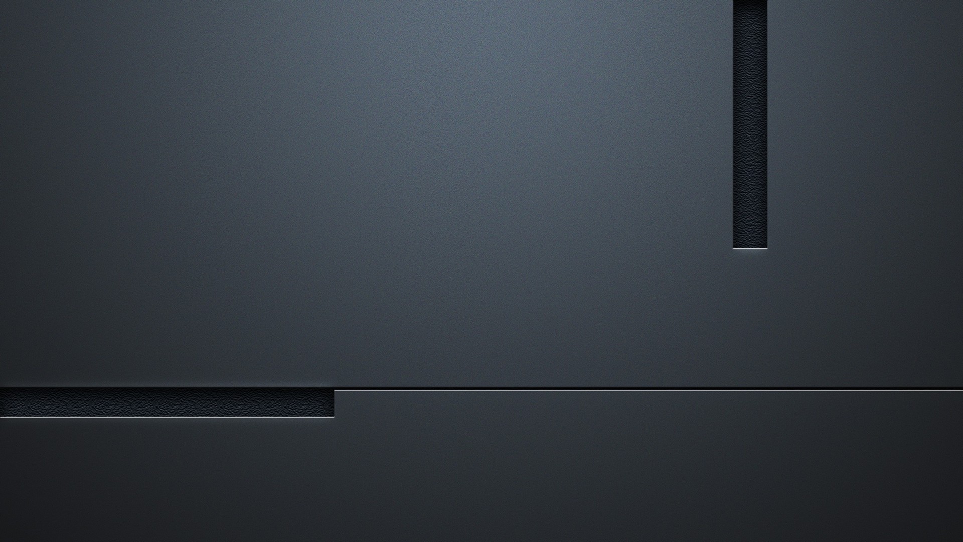 Dark gray textured surface with geometric cutouts HD Wallpaper