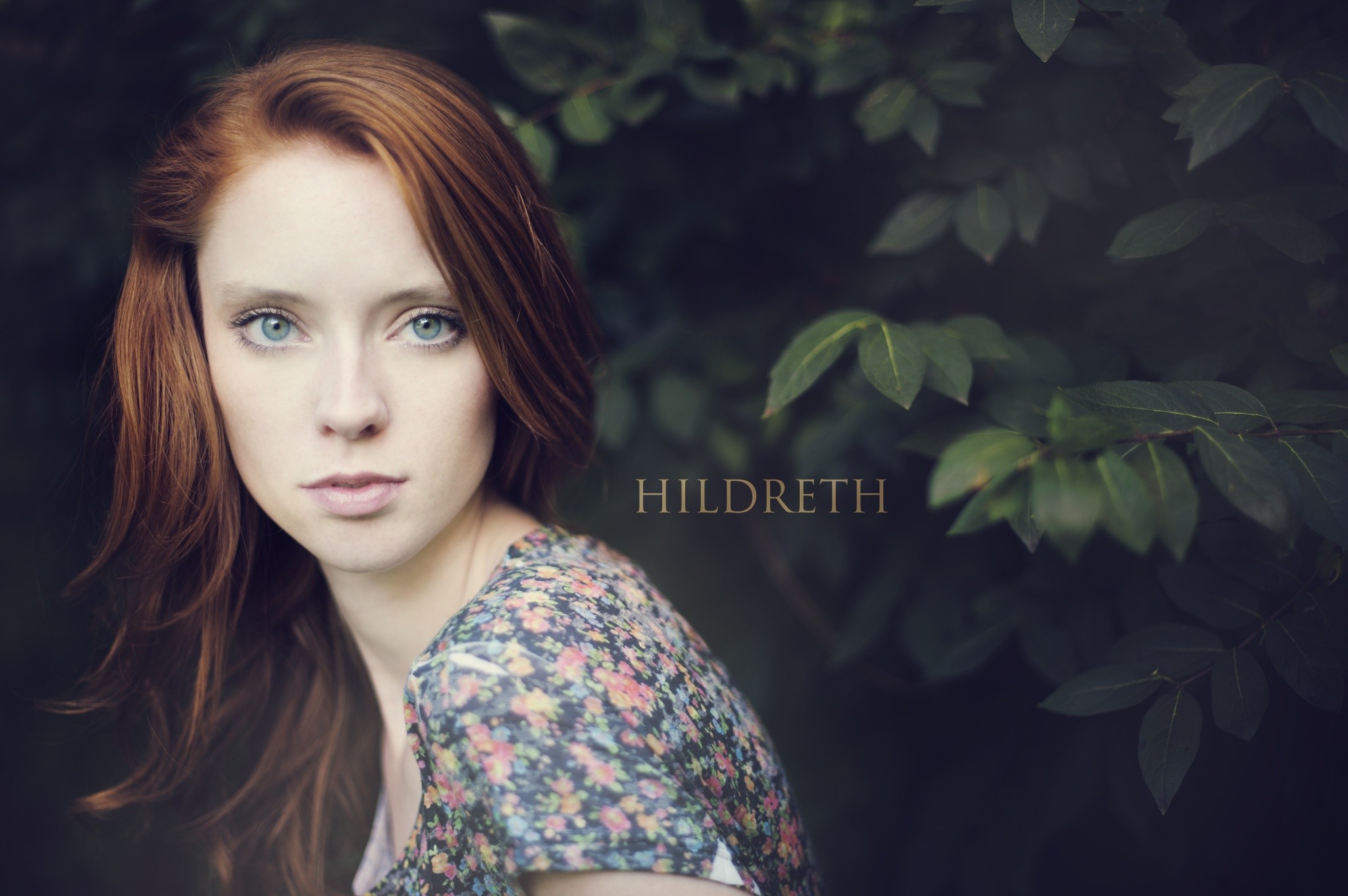 Hildreth portrait with red hair and blue eyes HD Wallpaper