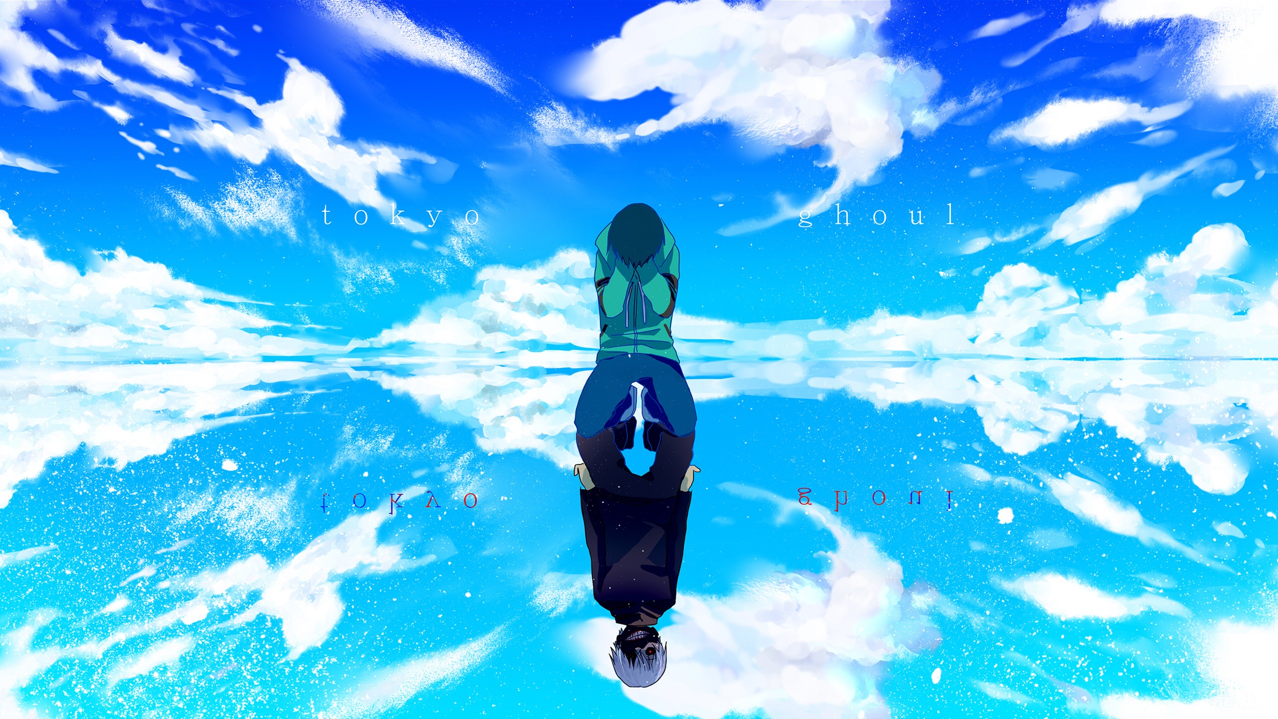 Tokyo Ghoul anime artwork with Kaneki Ken reflection HD Wallpaper
