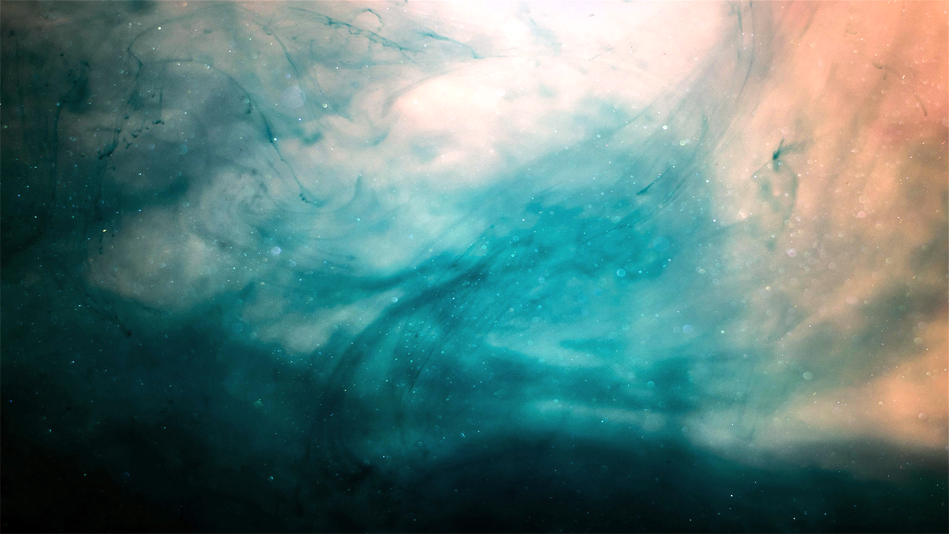 Abstract swirling colors and particles HD Wallpaper