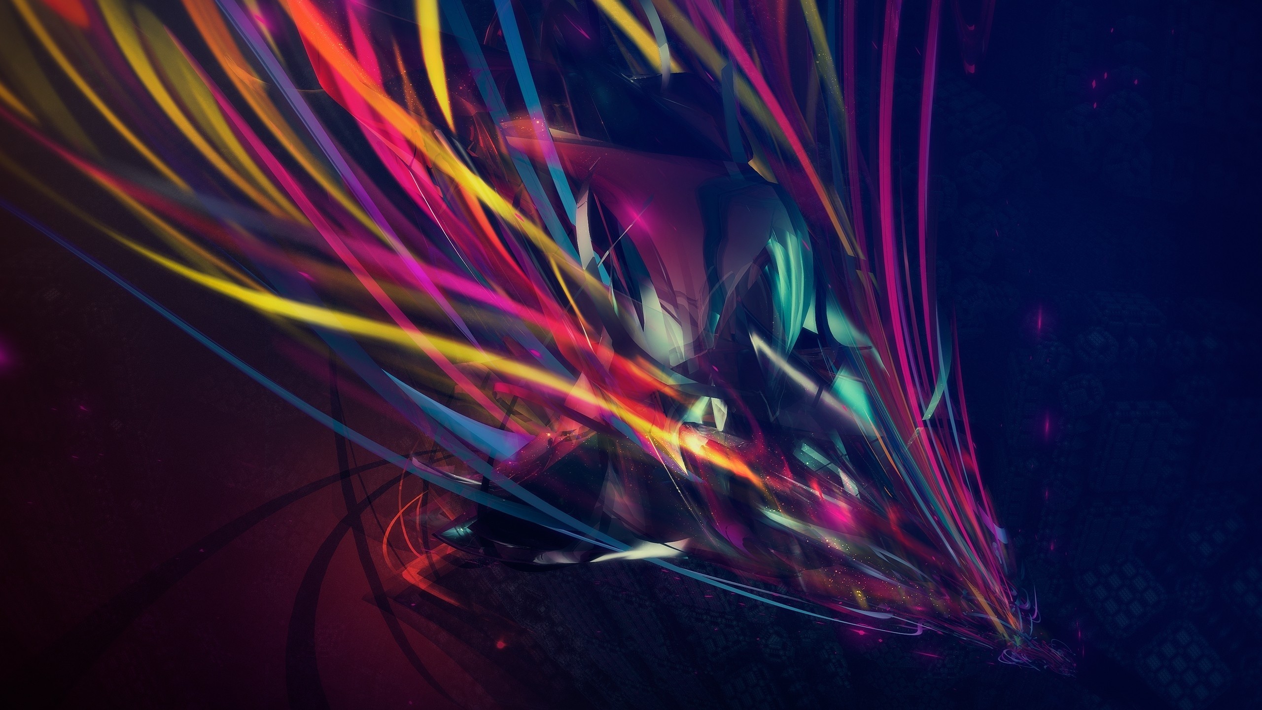 Abstract colorful lines artwork HD Wallpaper
