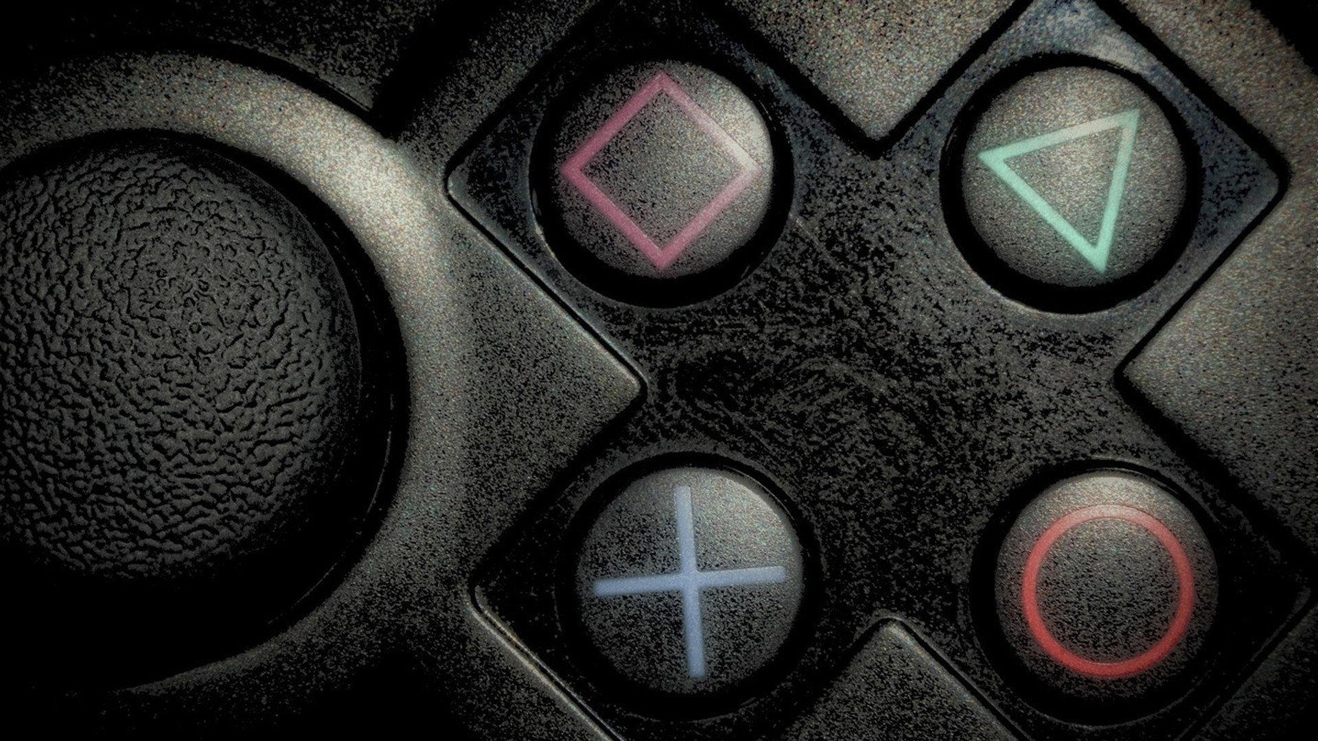 PlayStation Controller Buttons Close-up HD Wallpaper