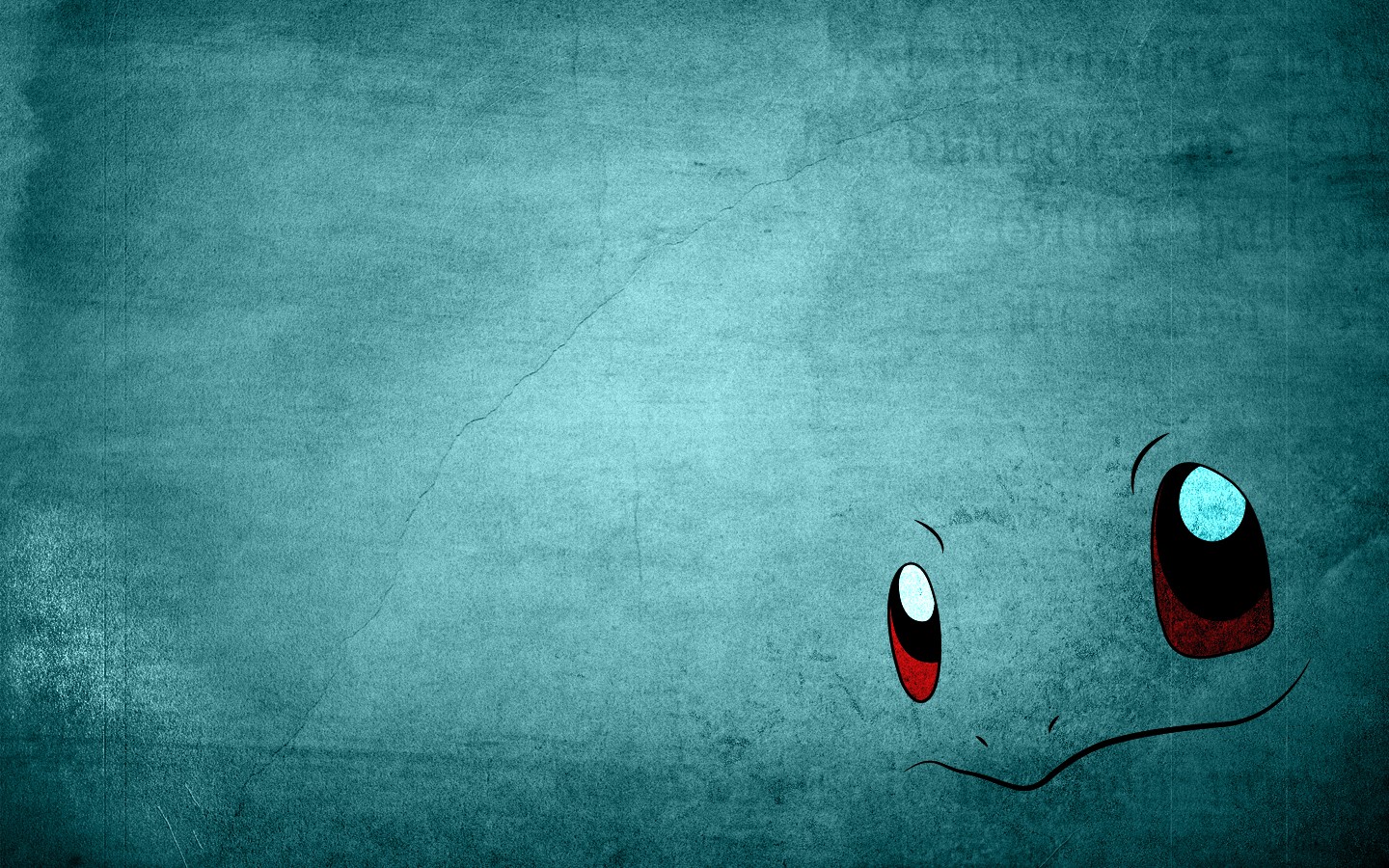 Squirtle's face on a textured blue background HD Wallpaper