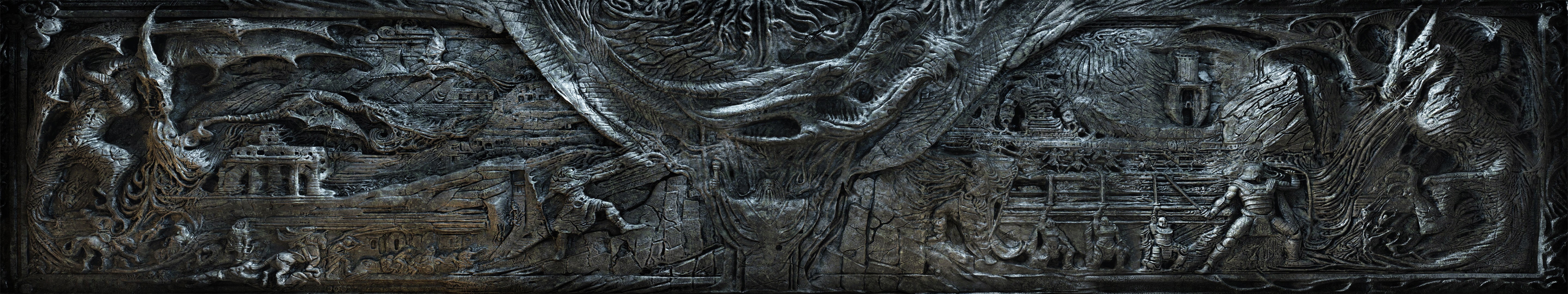 Alduin's Wall from The Elder Scrolls V: Skyrim HD Wallpaper