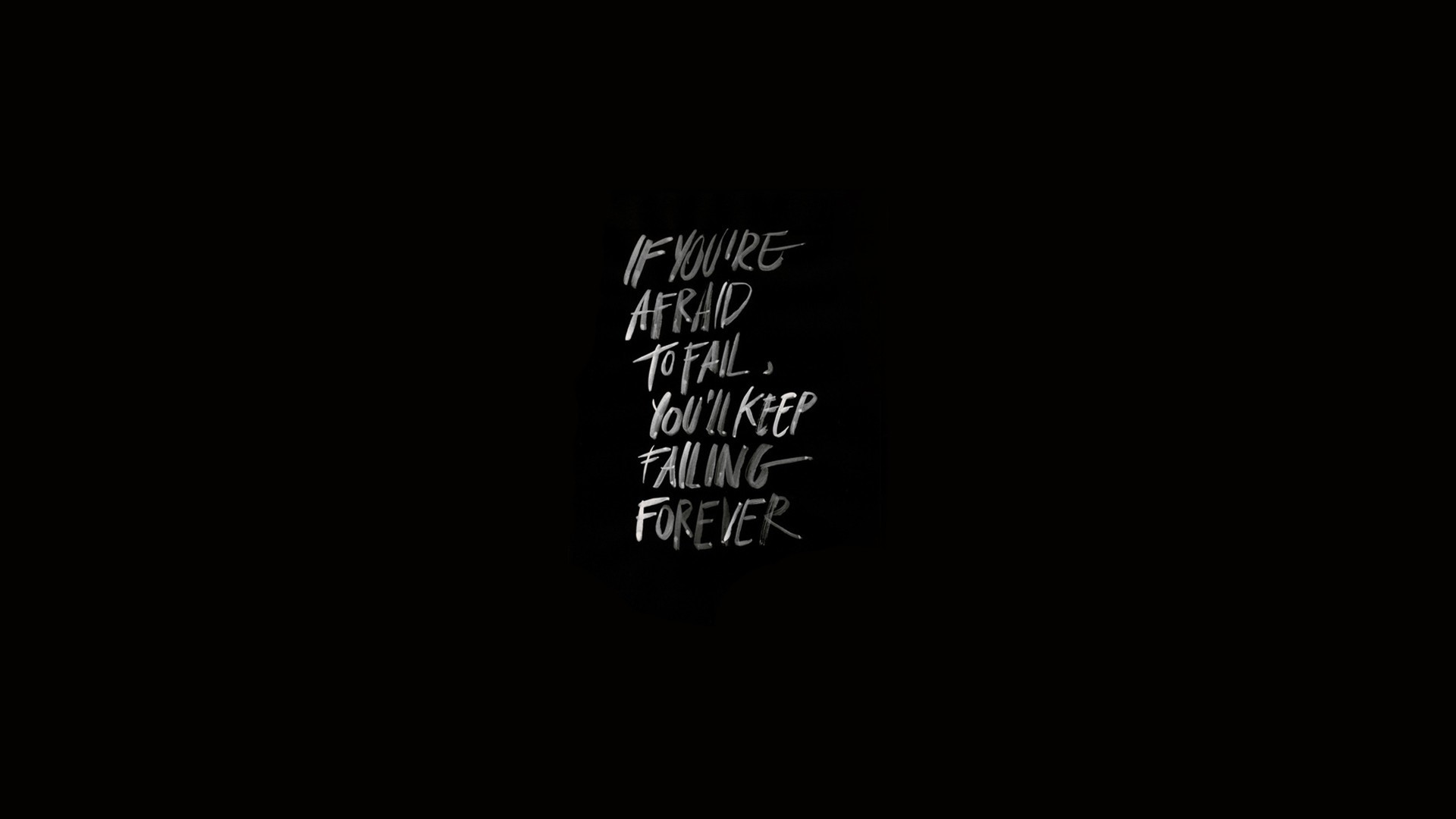 Motivational quote about fear of failure HD Wallpaper