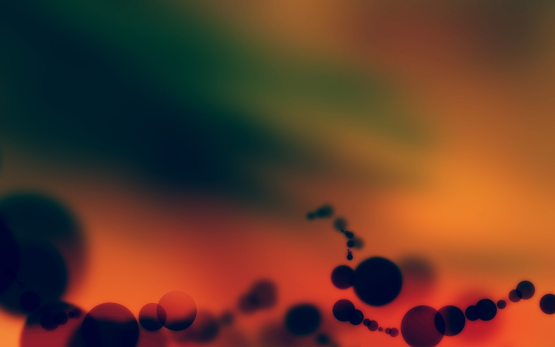 Abstract bokeh circles on a gradient background HD Wallpaper