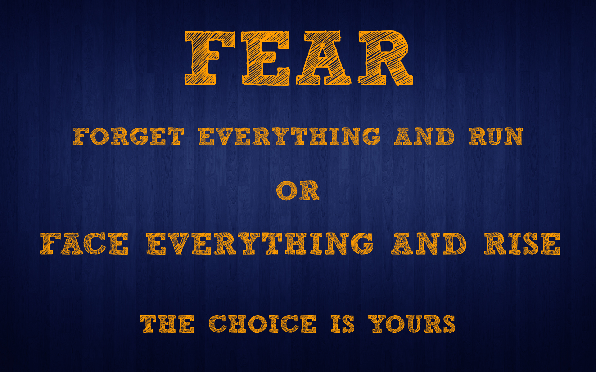 Motivational quote about FEAR HD Wallpaper
