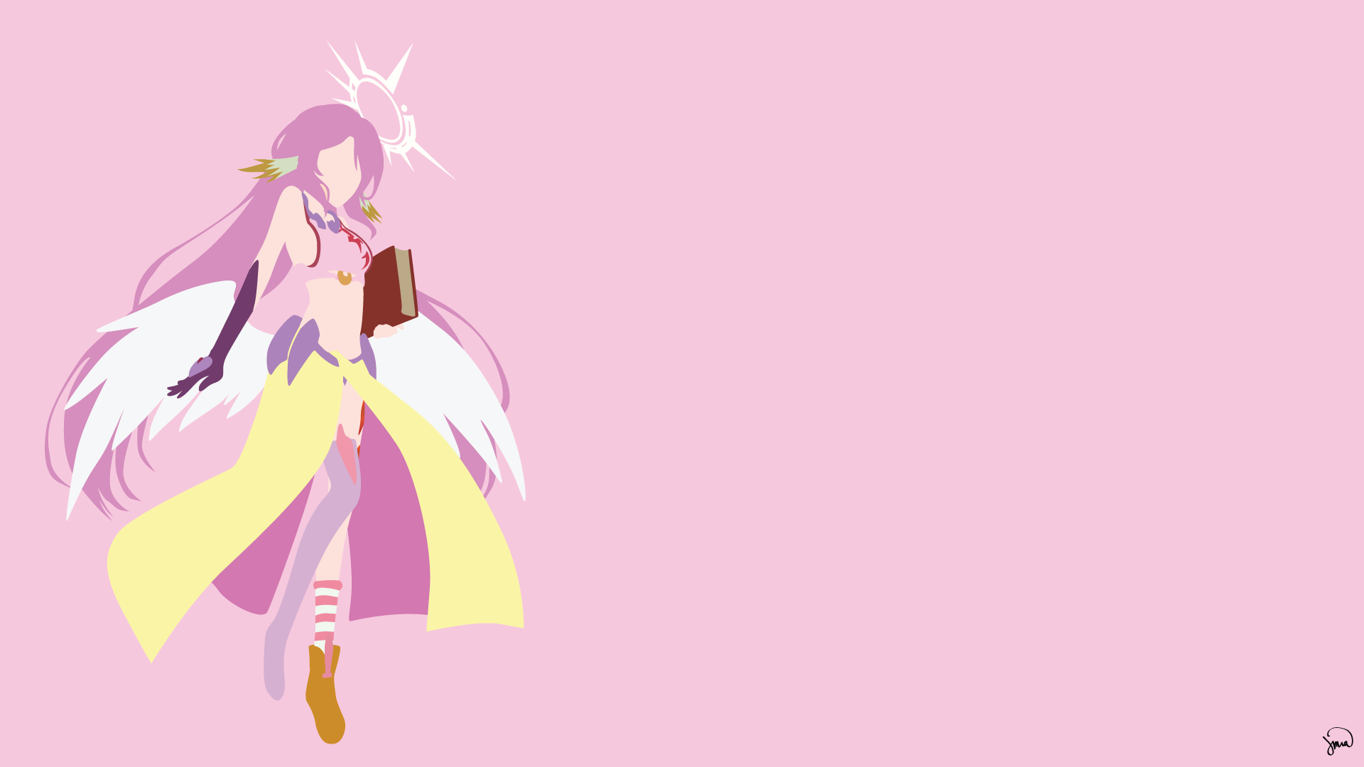 Jibril from No Game No Life anime vector HD Wallpaper