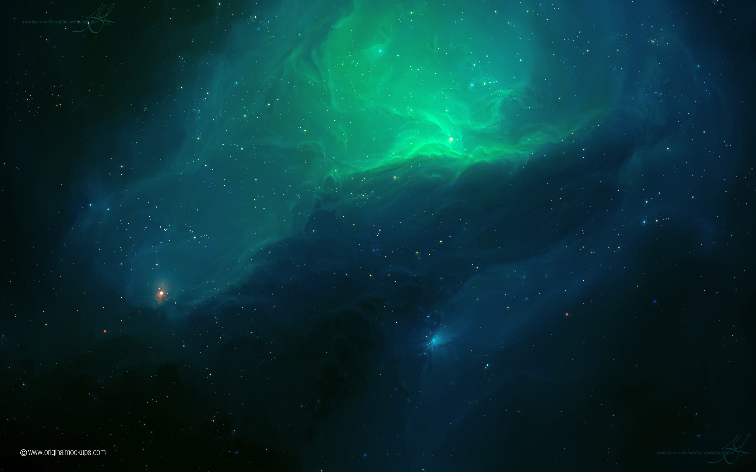 Space art nebula by TylerCreatesWorlds HD Wallpaper