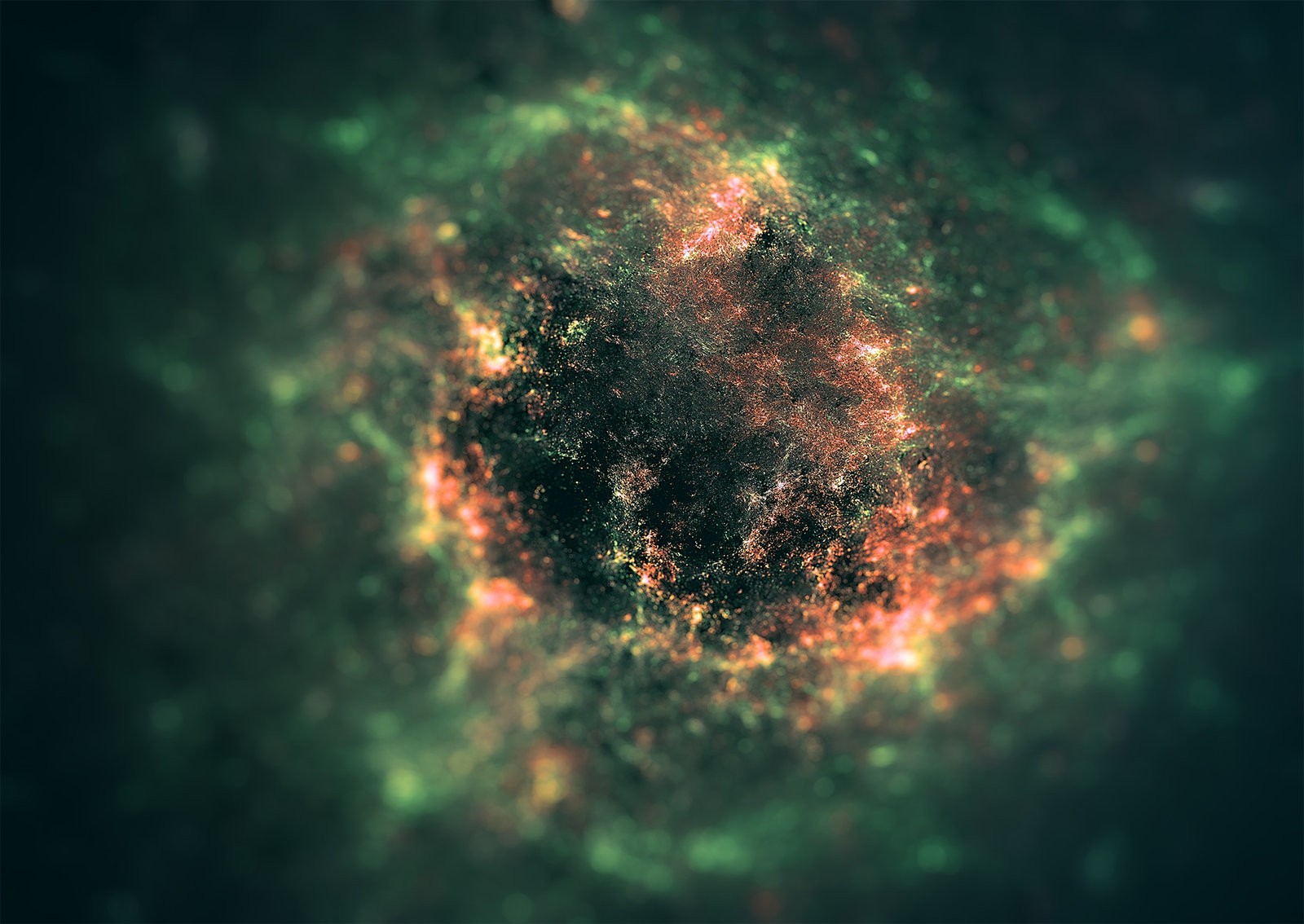 Abstract macro view of kryptonite-like particles HD Wallpaper