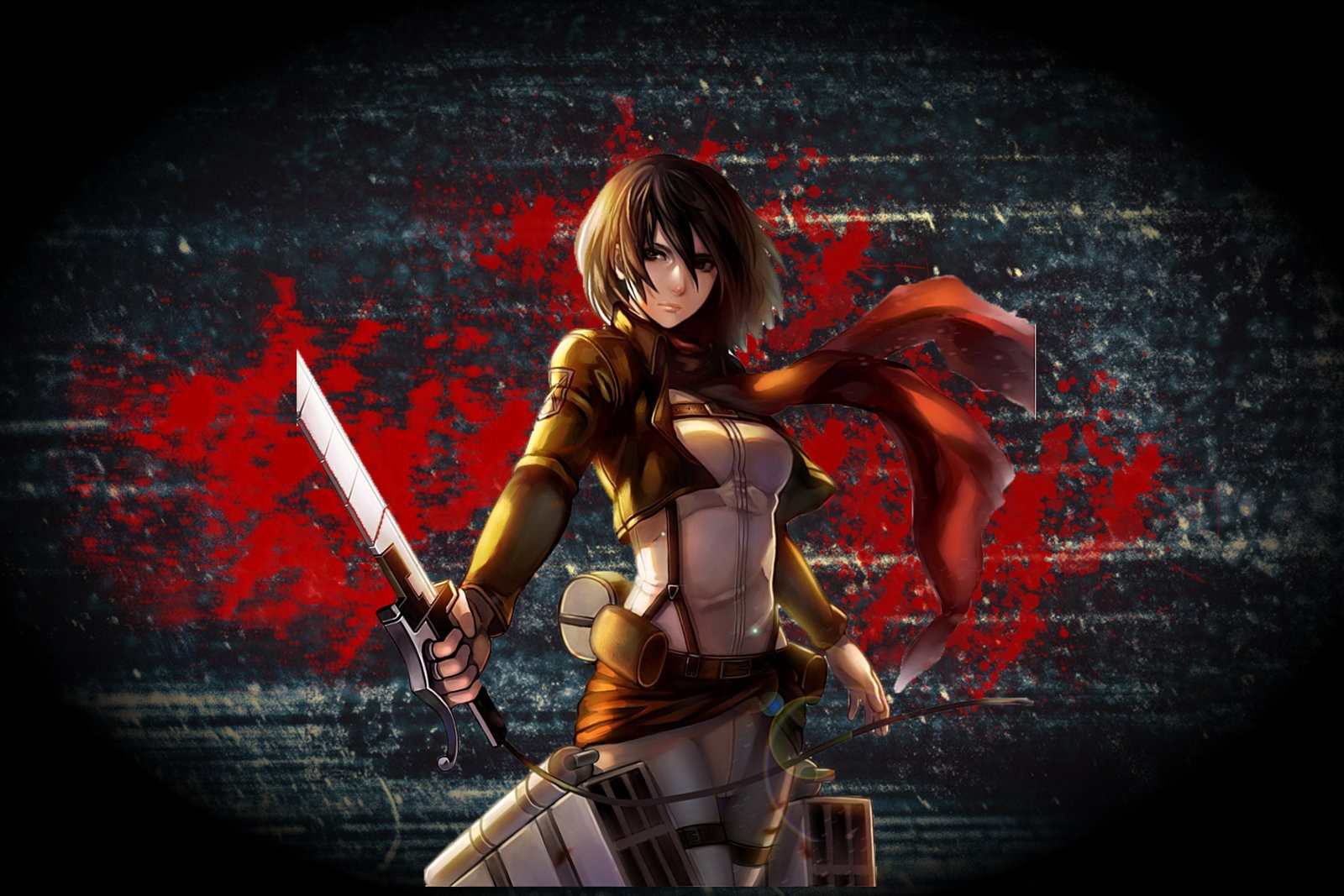Mikasa Ackerman from Attack on Titan HD Wallpaper
