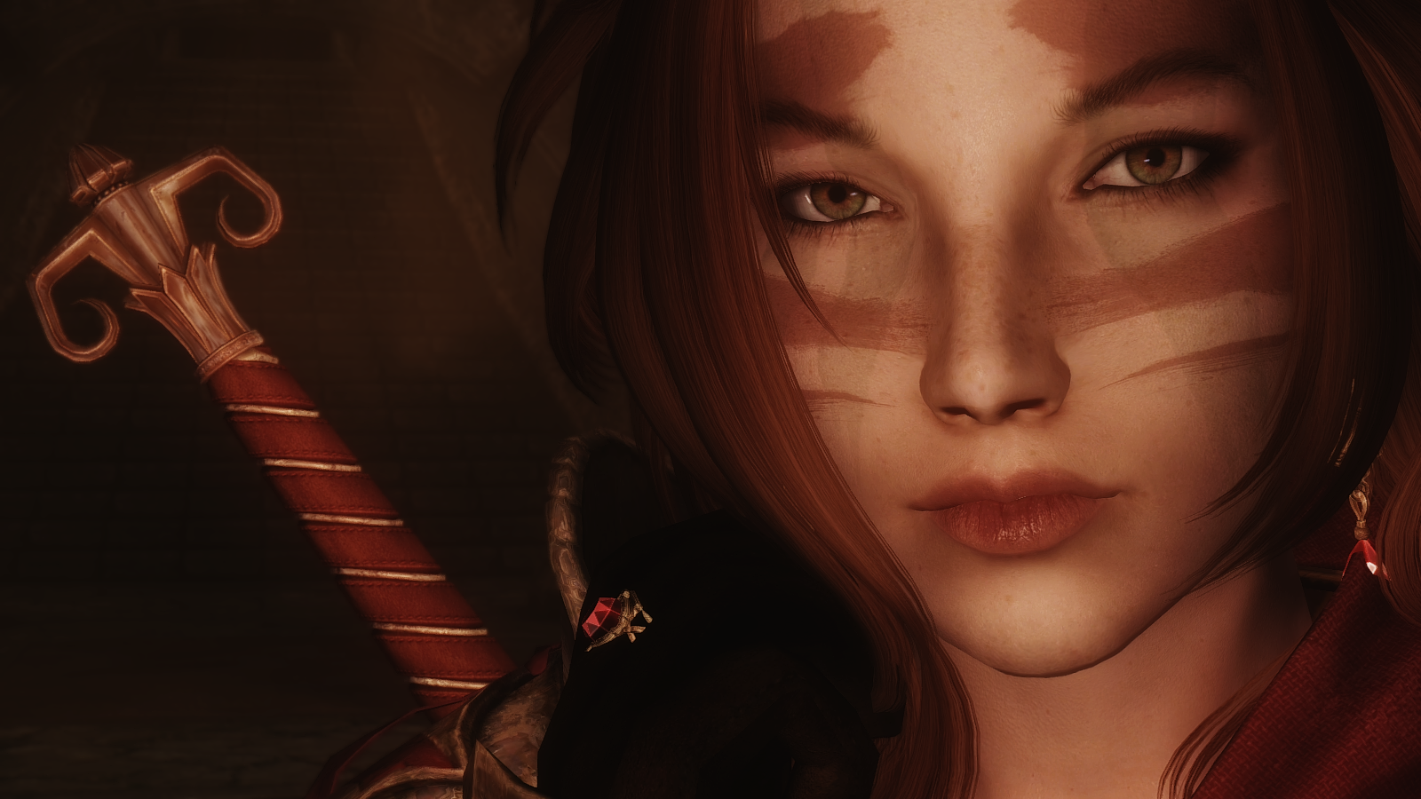 The Elder Scrolls V: Skyrim woman with sword HD Wallpaper