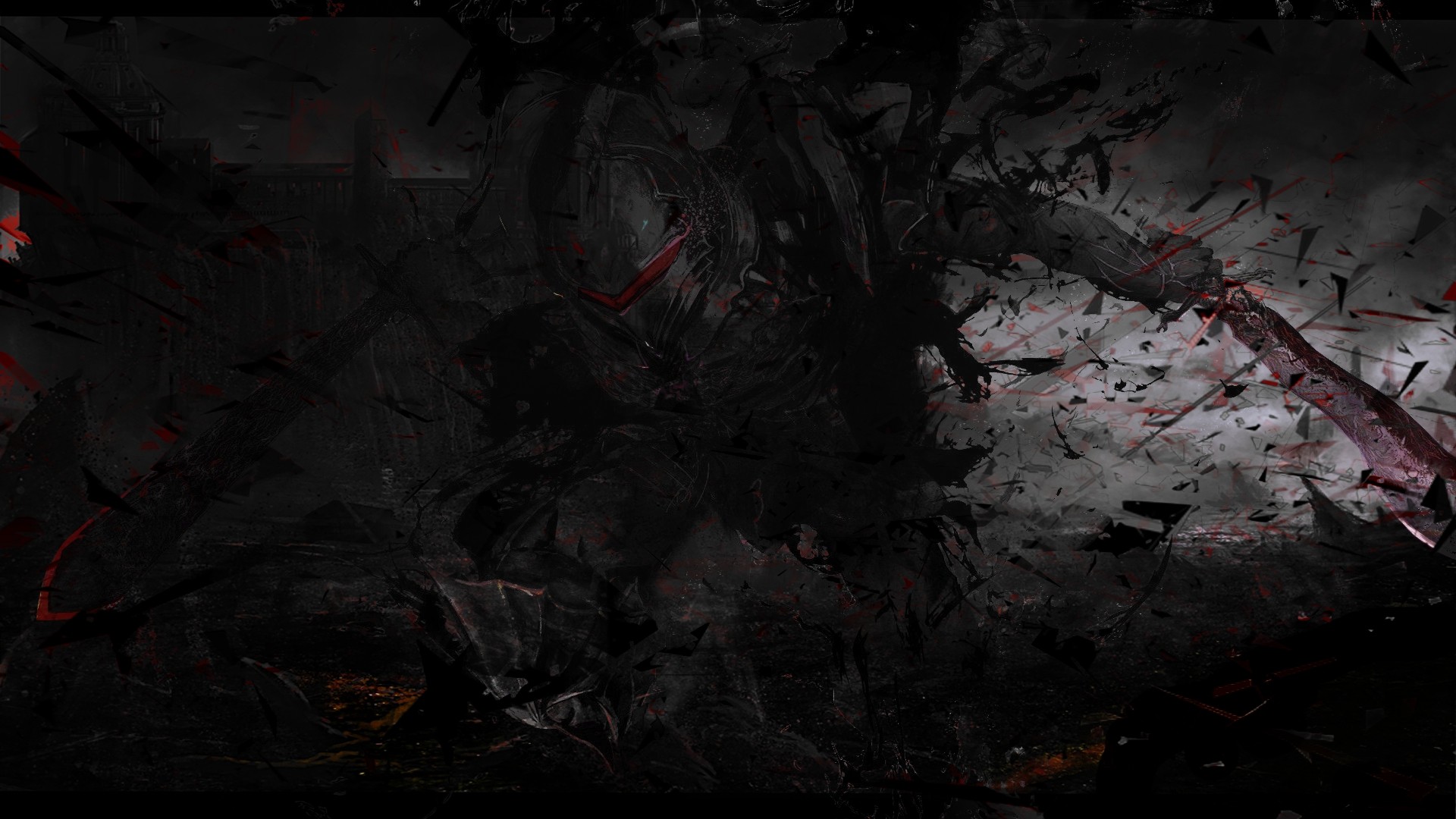Berserker (Fate/Zero) in a dark, shattered environment HD Wallpaper
