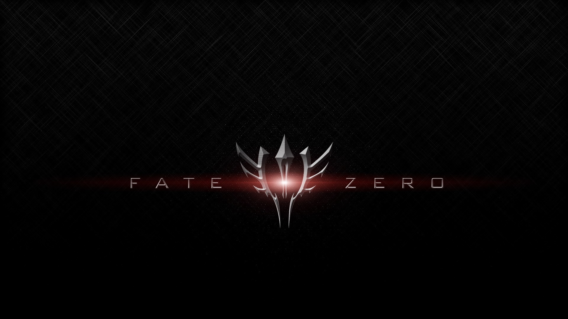 Fate Zero logo with red glow HD Wallpaper