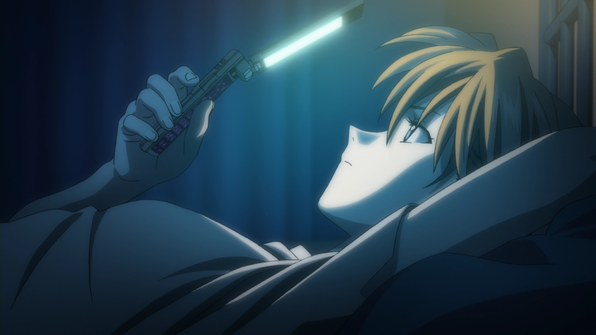 Asuka Langley Soryu holding a glowing device HD Wallpaper