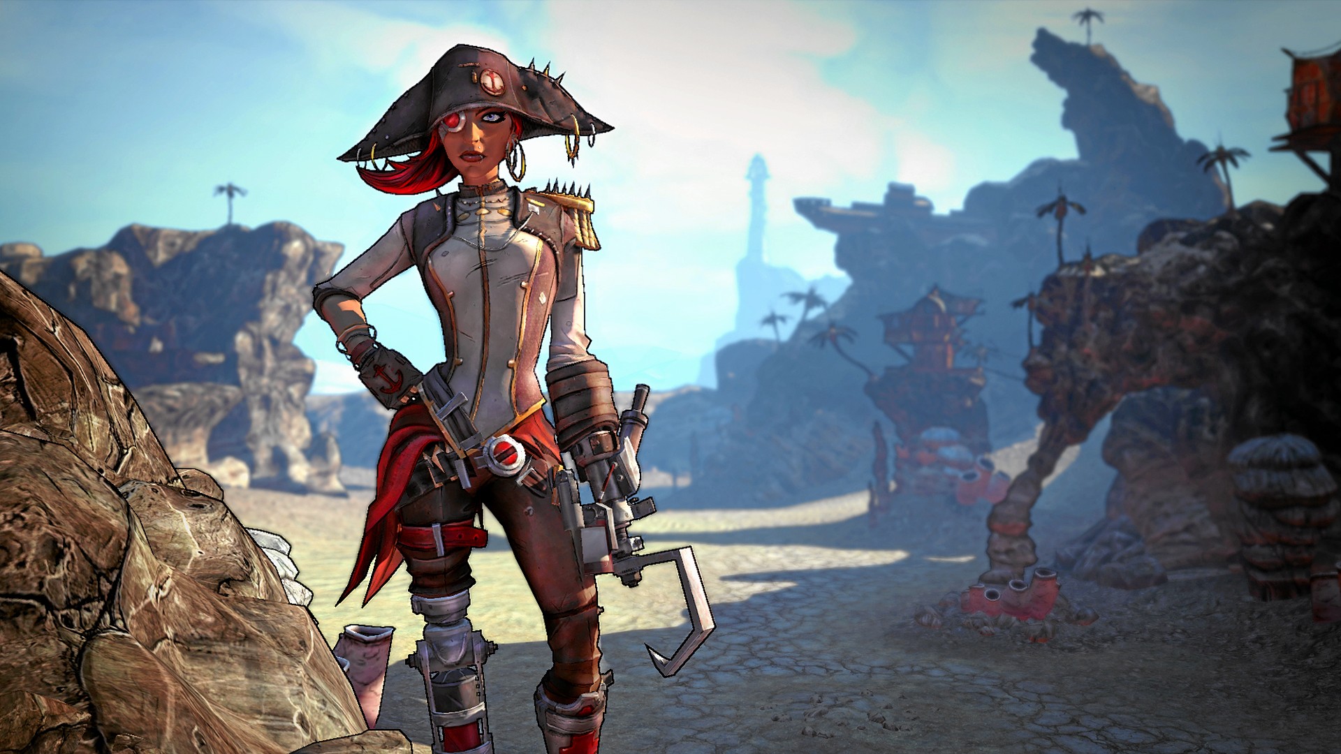 Captain Scarlet in Borderlands 2 HD Wallpaper