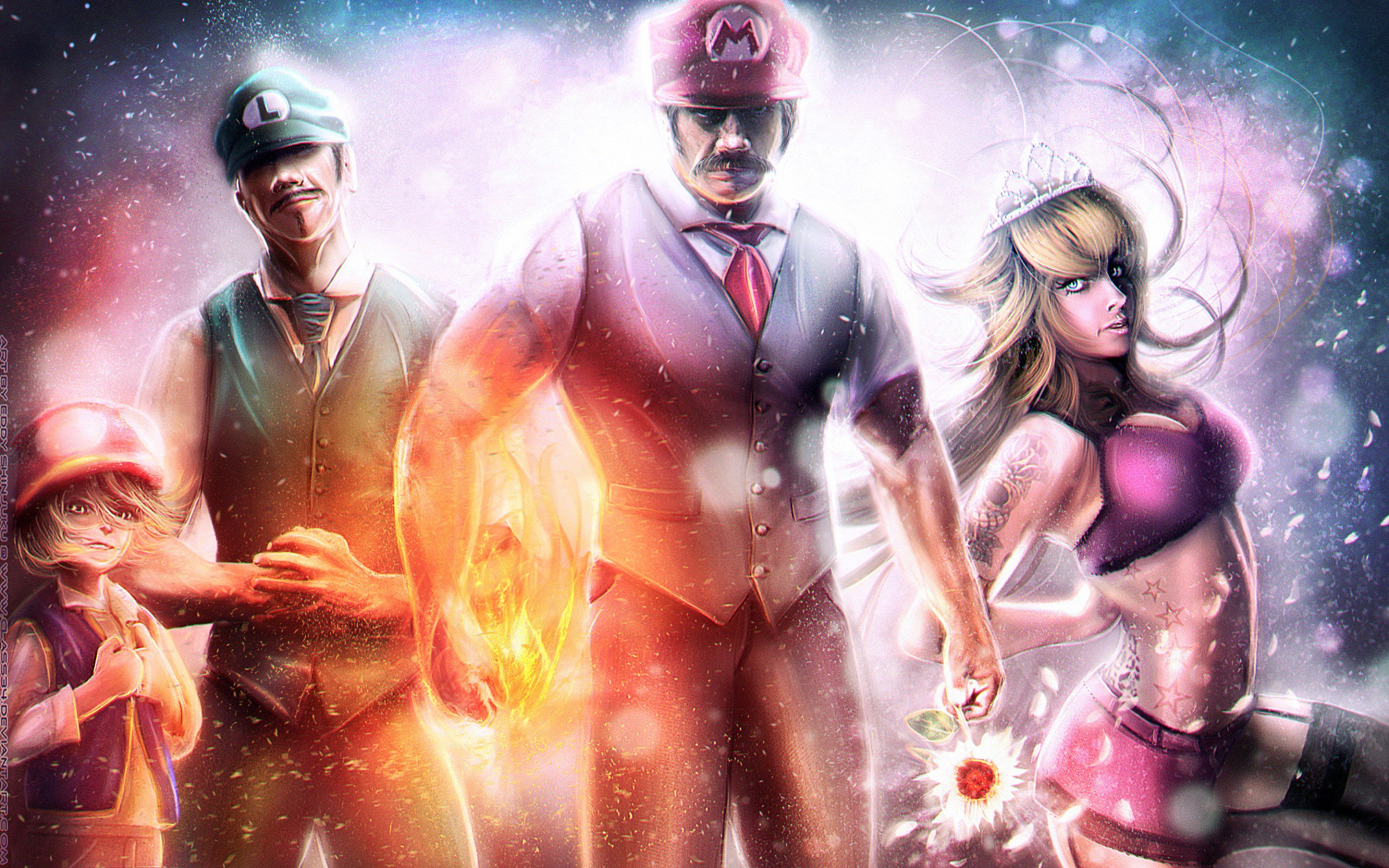 Princess Peach, Super Mario, Peach, Nintendo, video games, Luigi, Toad (character), realistic HD Wallpaper