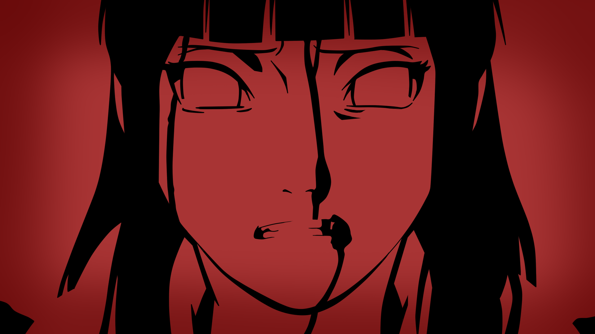 Hyuuga Hinata with blood on her face HD Wallpaper