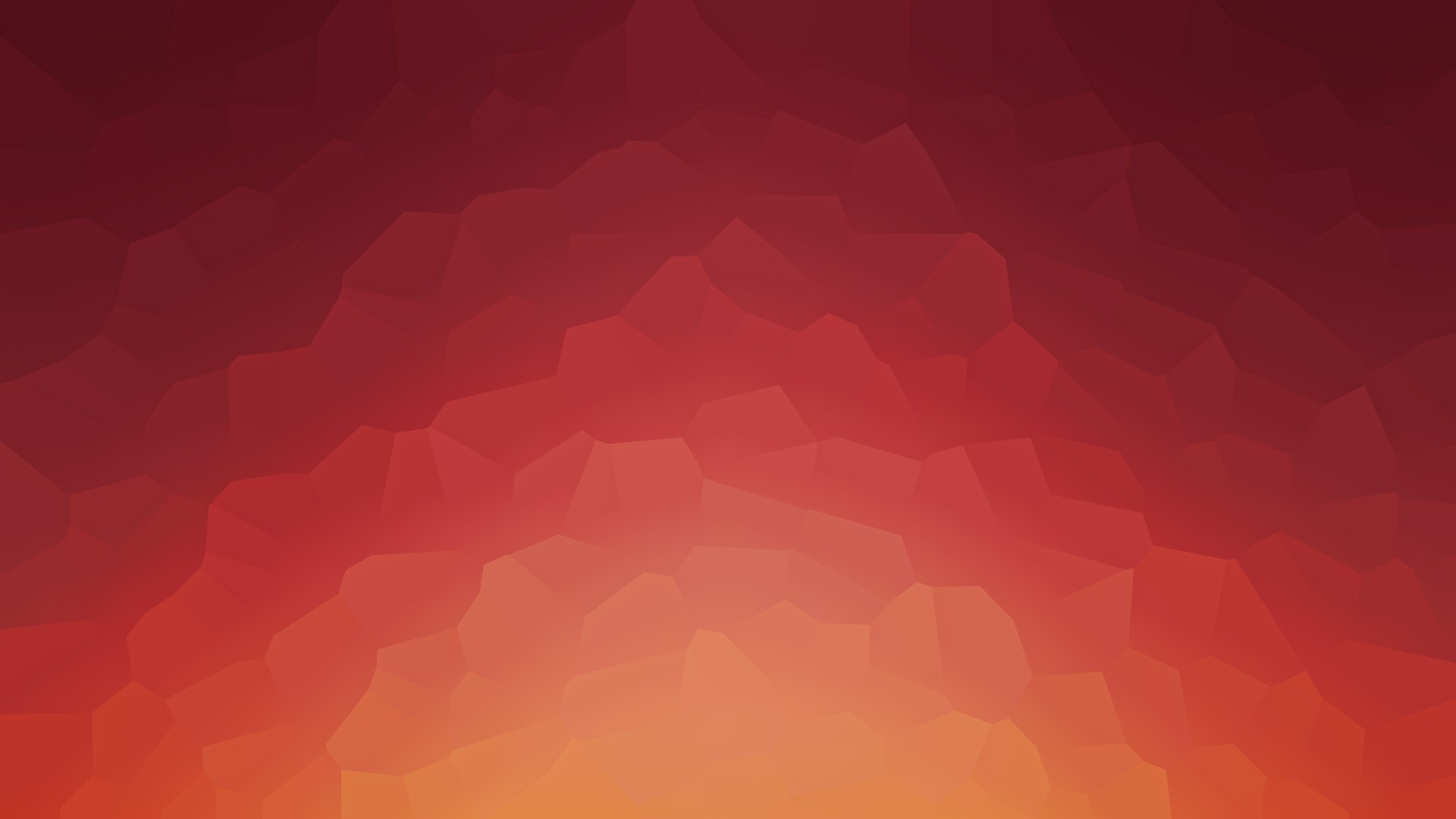 Low poly abstract gradient of red and orange HD Wallpaper