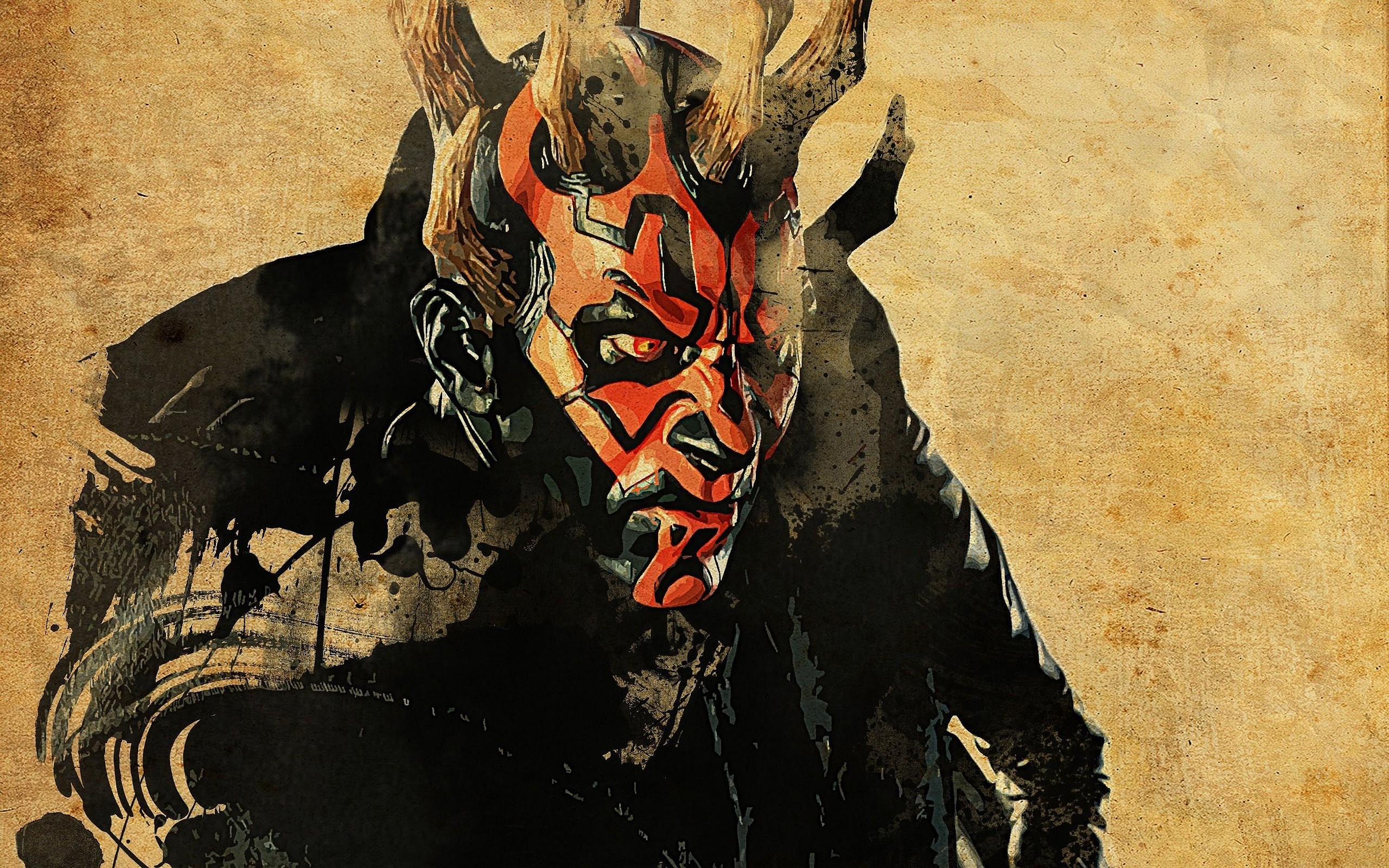 Darth Maul artwork from Star Wars HD Wallpaper