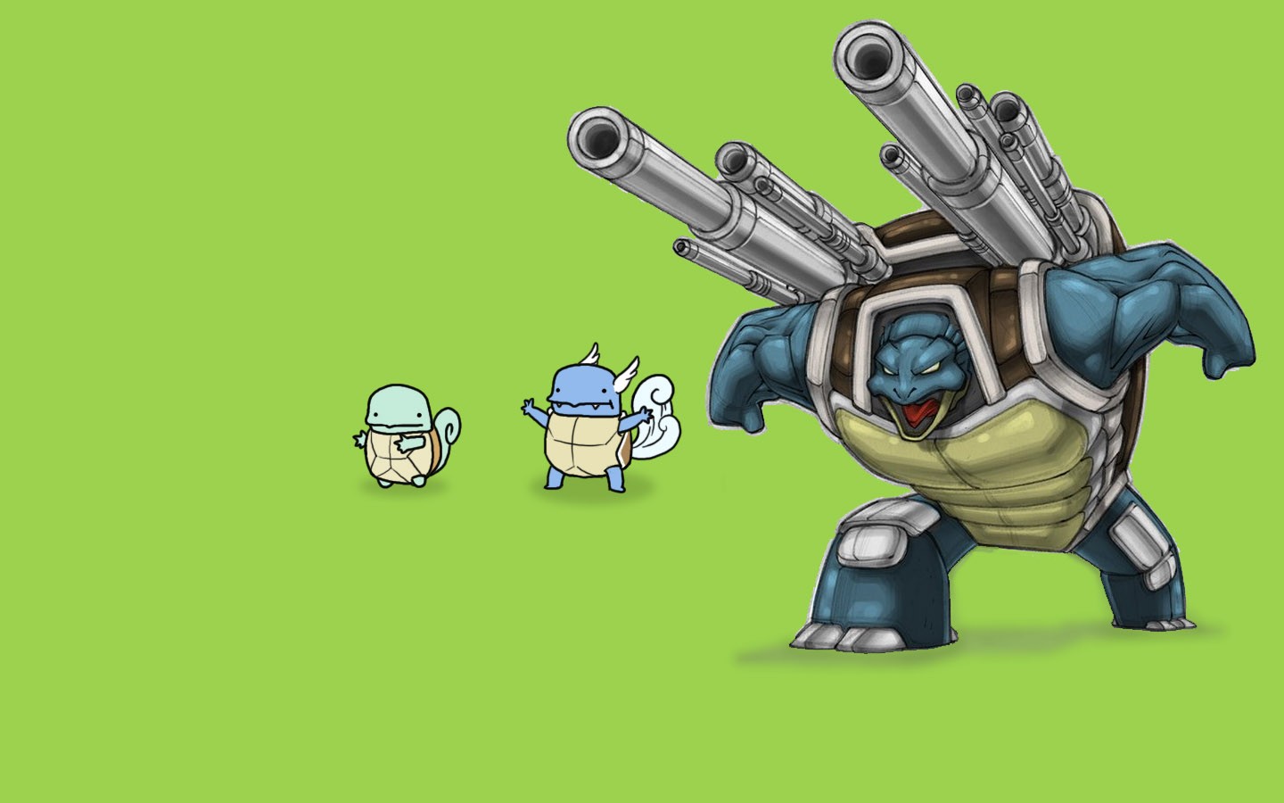 Blastoise, Wartortle, Squirtle, Pokémon, Mega Bastiose HD Wallpaper