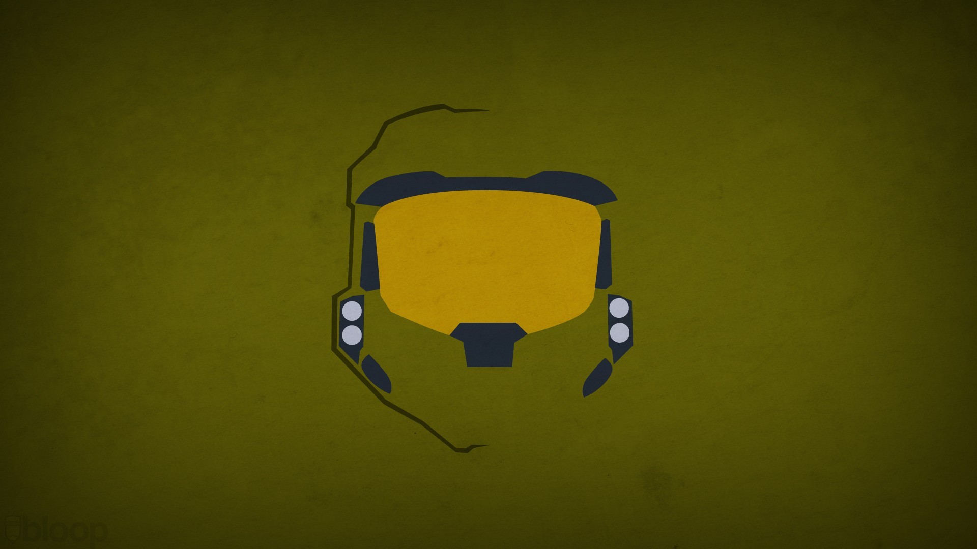 Master Chief Helmet Minimalist Design HD Wallpaper