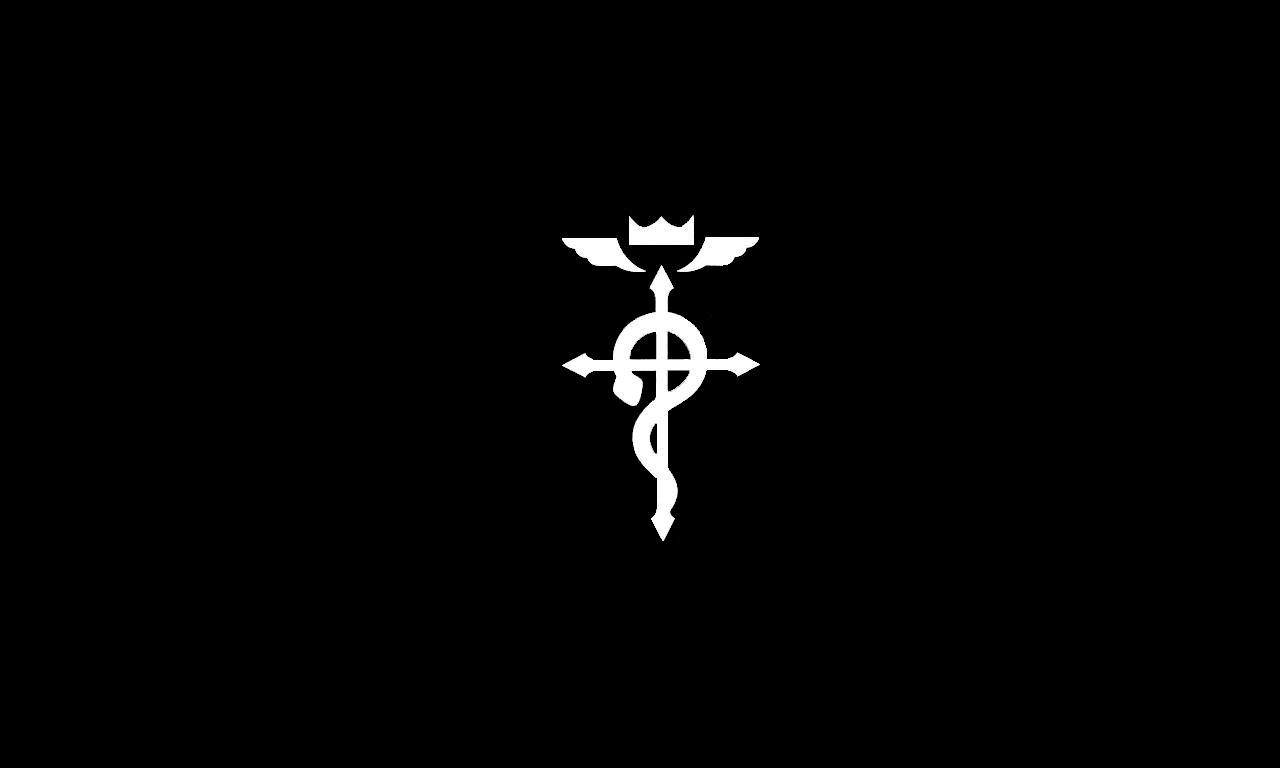 Fullmetal Alchemist Symbol on Black Background HD Wallpaper