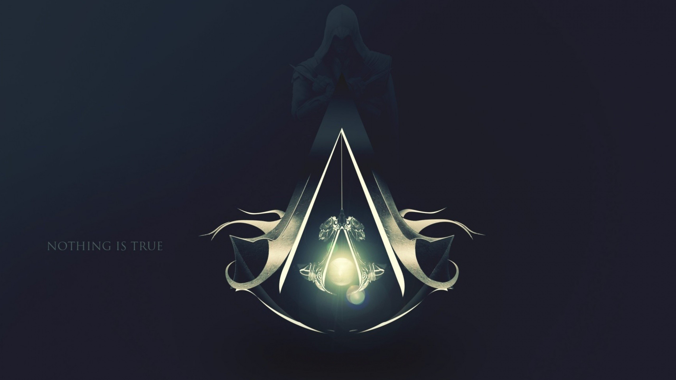 Assassin's Creed logo with "Nothing is True" text HD Wallpaper