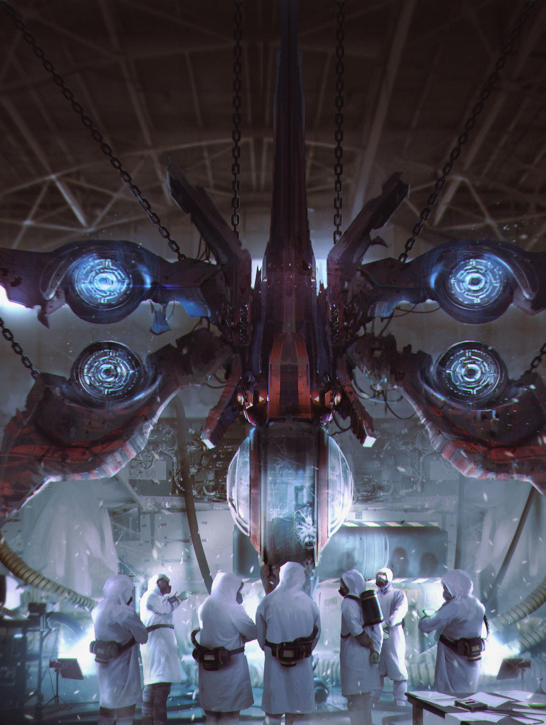 Star Citizen XiAn Khartu-al spaceship in a hangar HD Wallpaper
