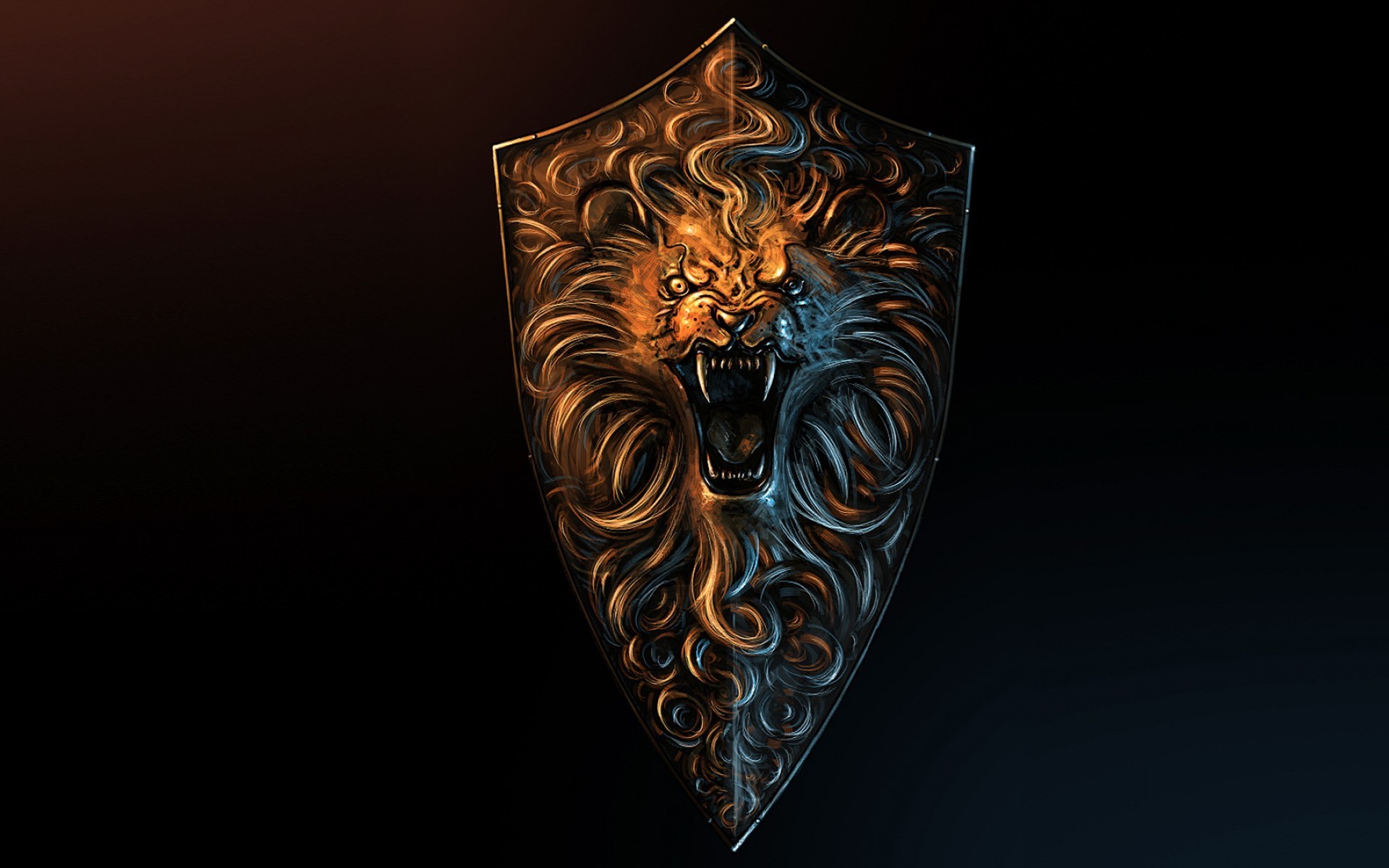 Dark Souls II Lion Shield HD Wallpaper