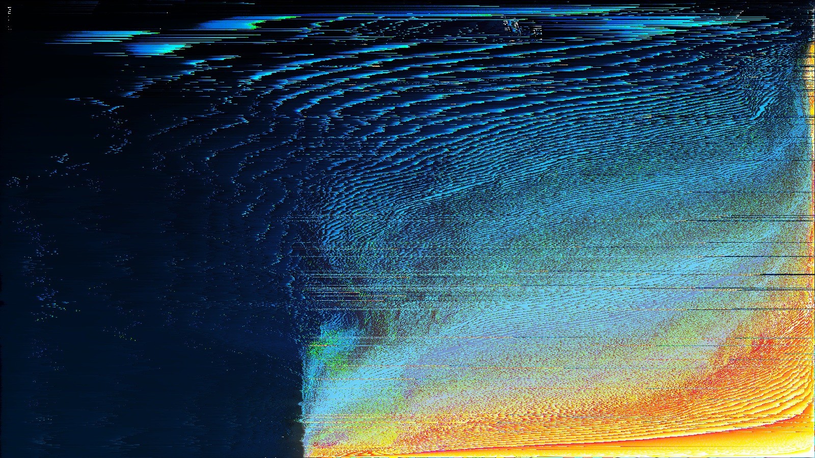 Pixel Sorted Digital Glitch Art Abstract HD Wallpaper
