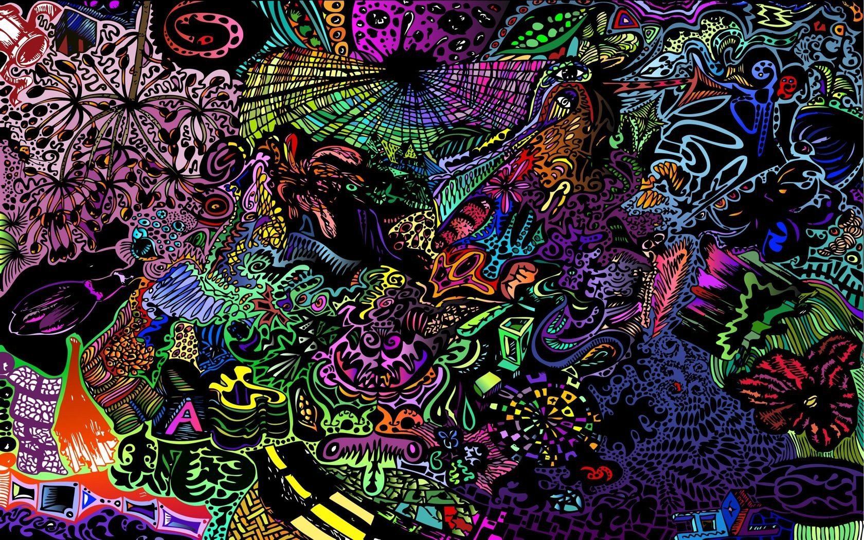 Abstract colorful surreal artwork HD Wallpaper