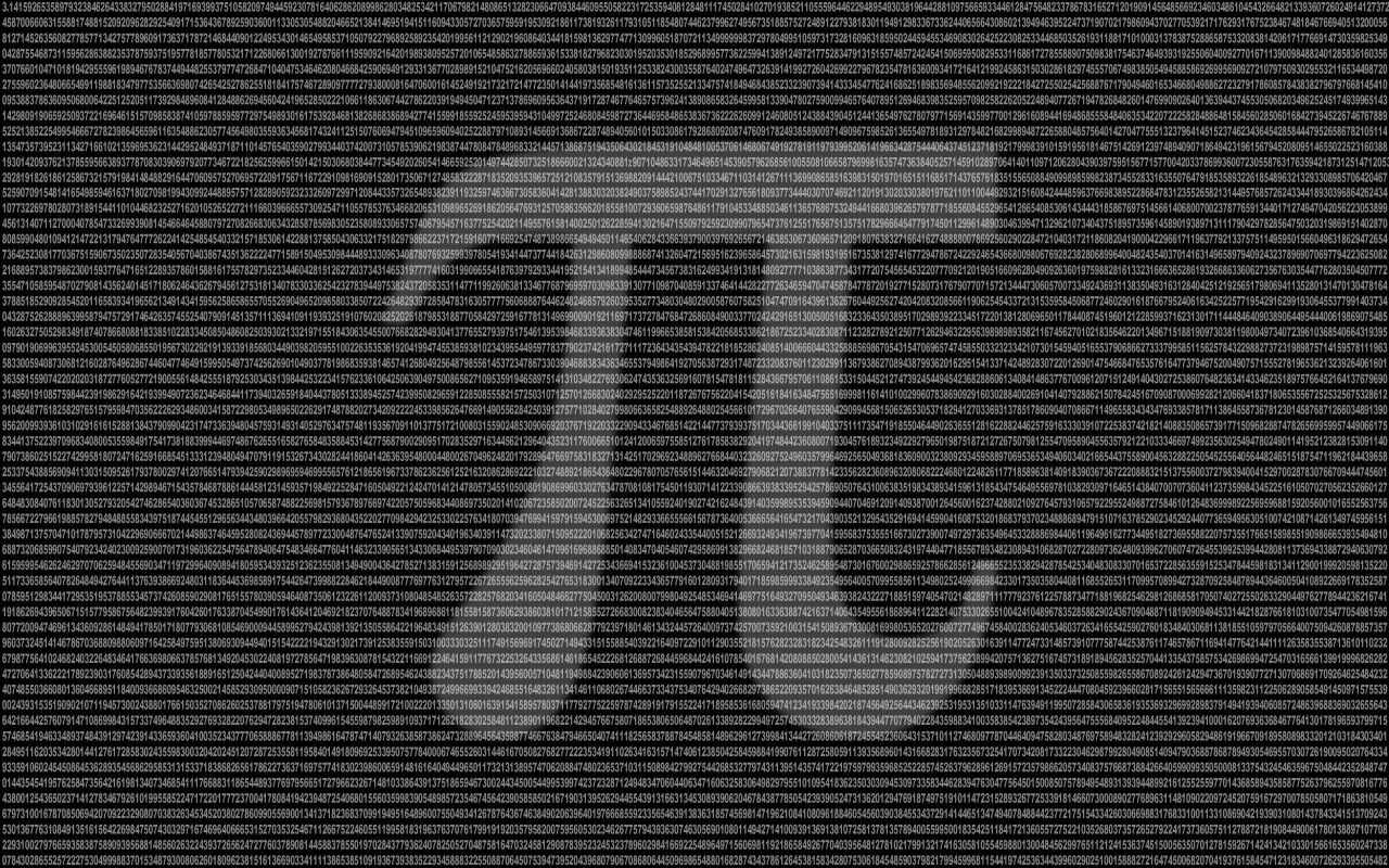 Pi symbol made of numbers HD Wallpaper