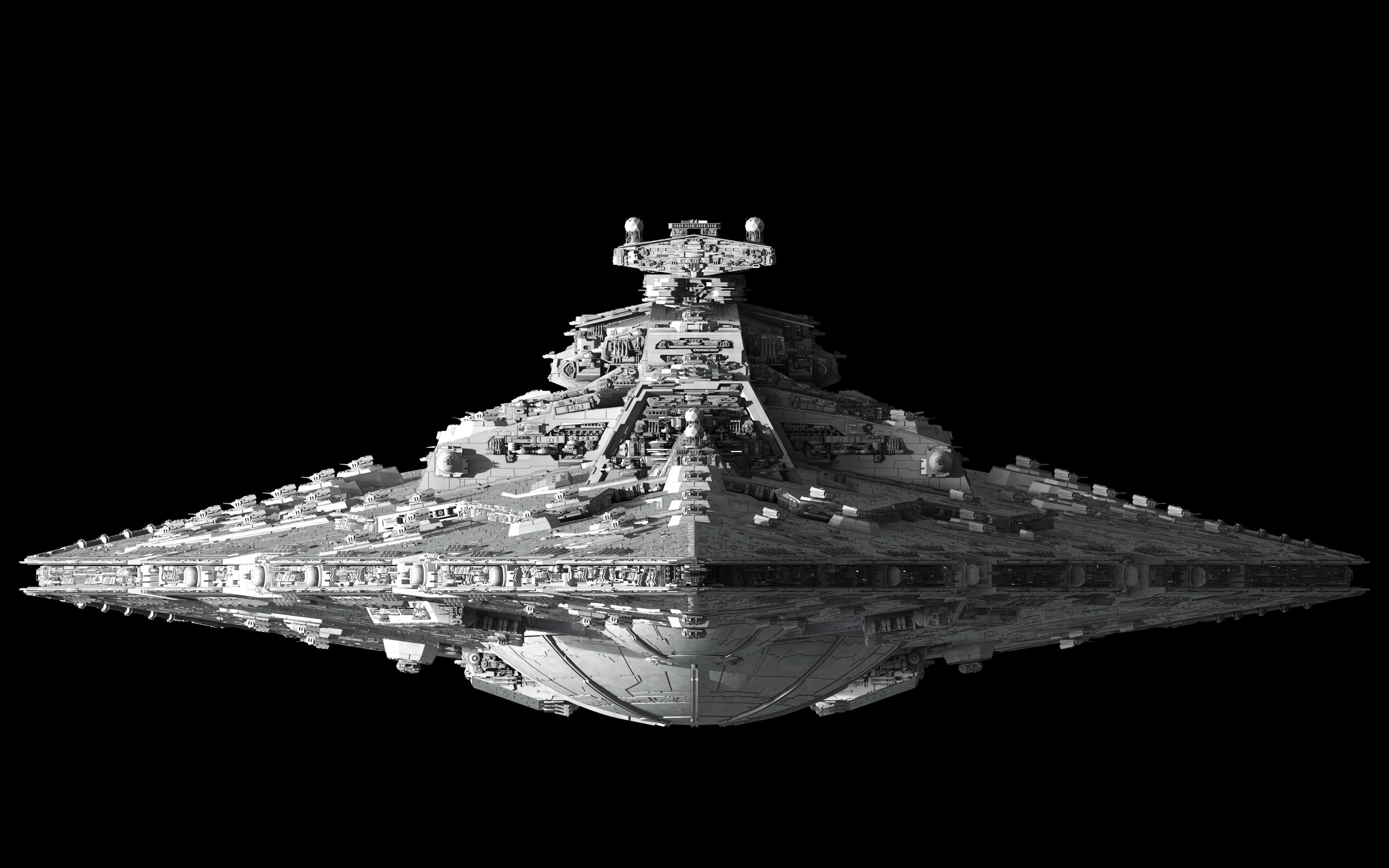 Star Destroyer spaceship CGI render HD Wallpaper