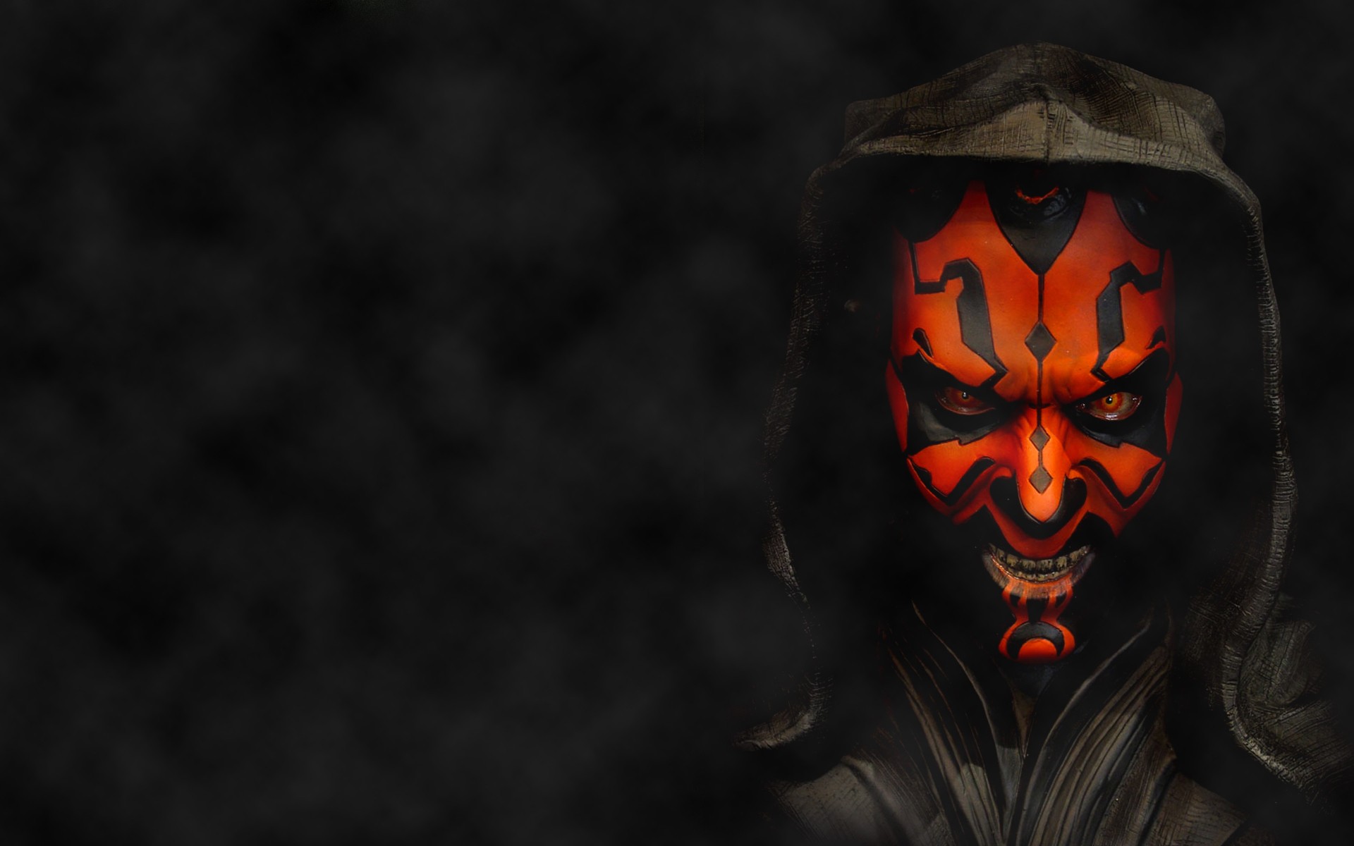 Darth Maul in a dark, smoky environment HD Wallpaper