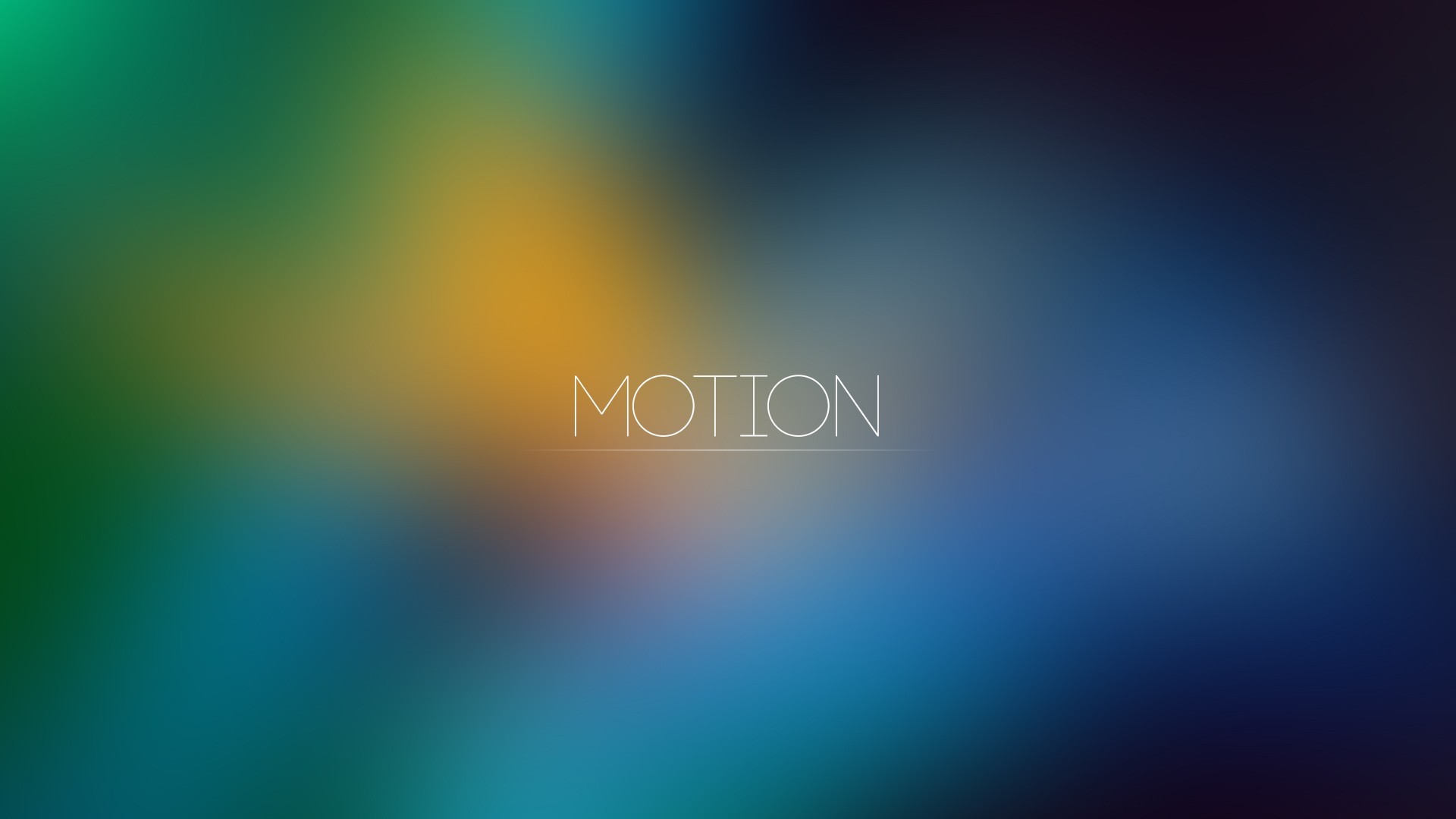Minimalist gradient typography with the word MOTION HD Wallpaper
