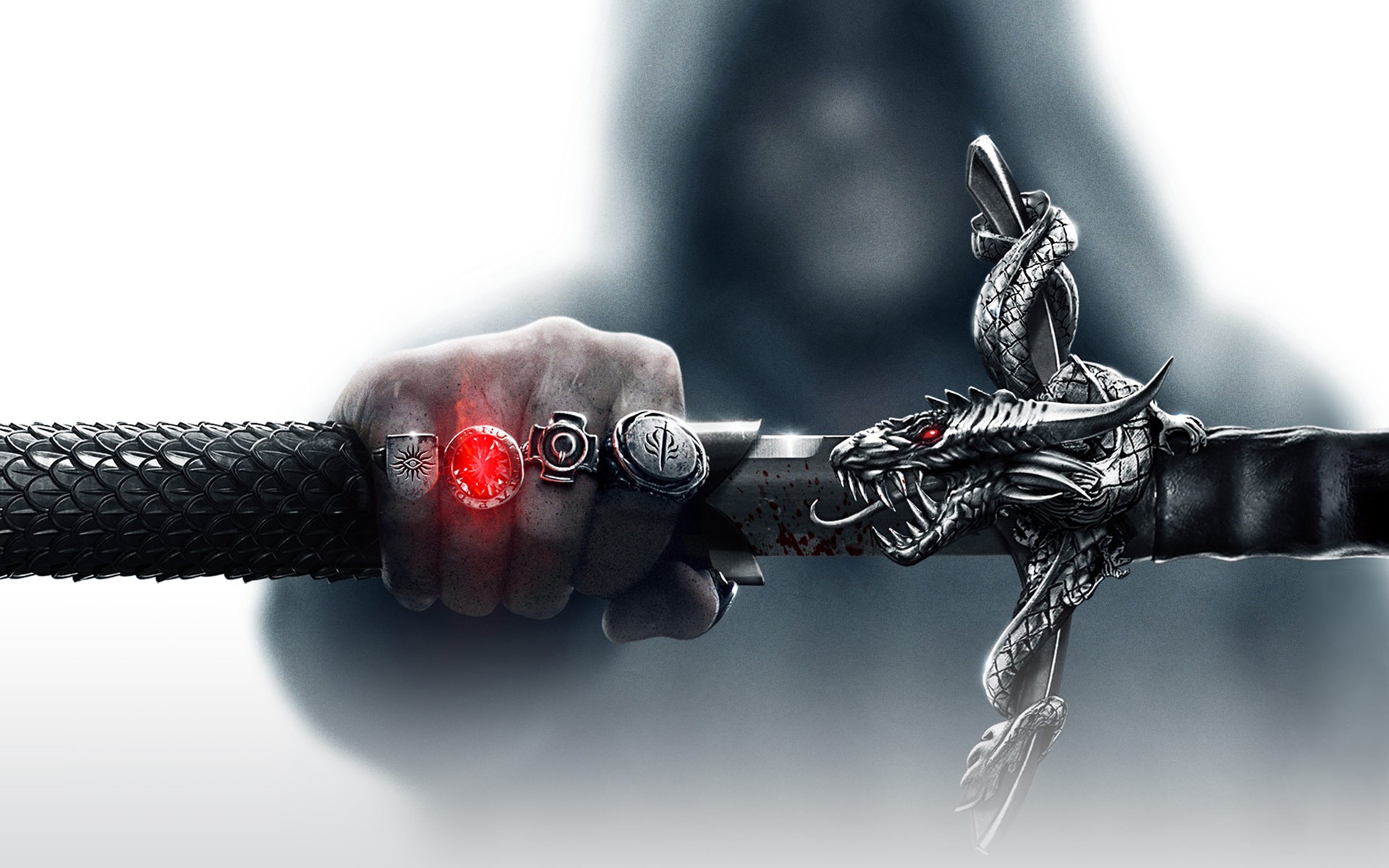 Dragon Age Inquisition Sword with Dragon Hilt HD Wallpaper