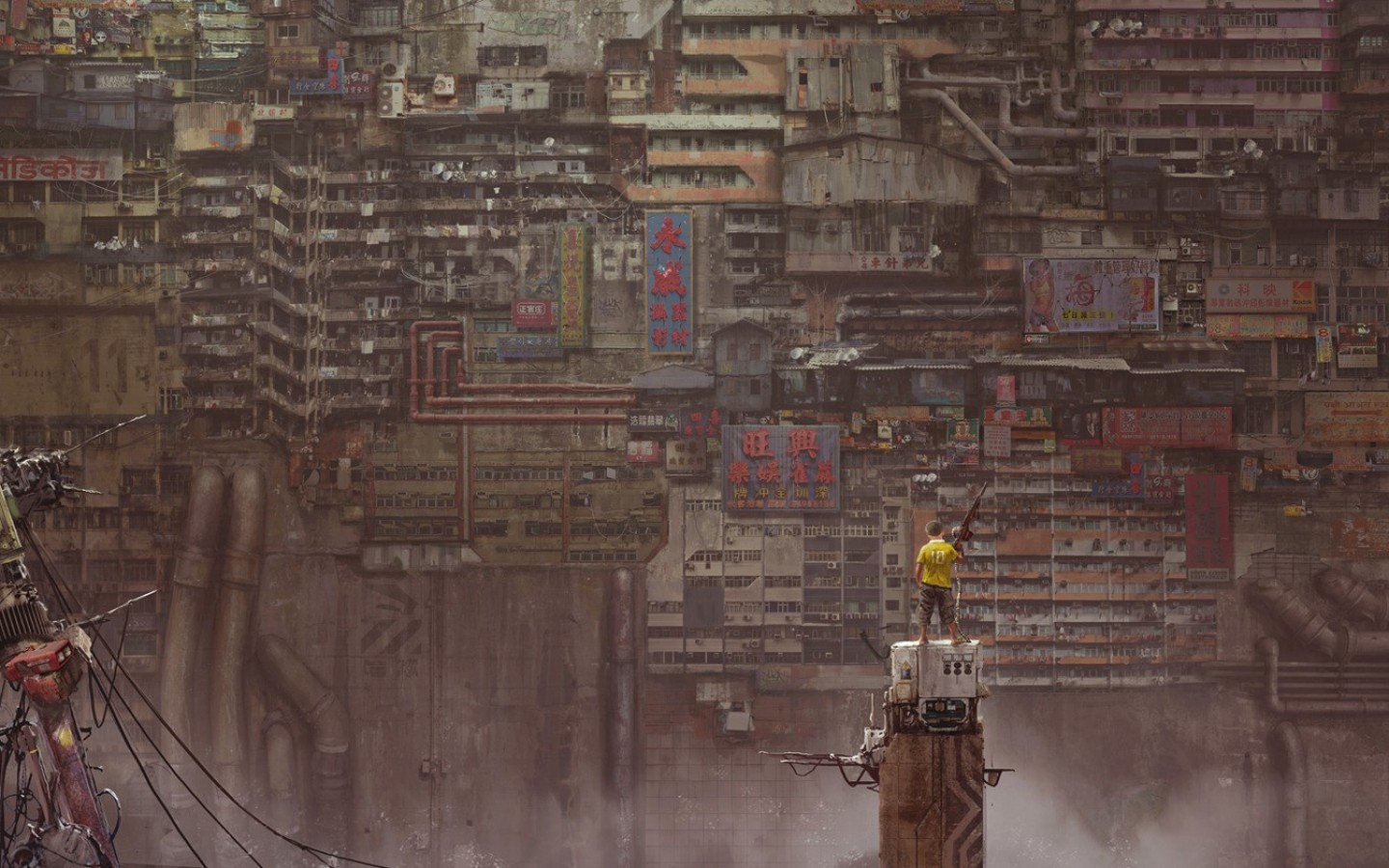 Kuldar Leement's Apocalyptic Cityscape Artwork HD Wallpaper