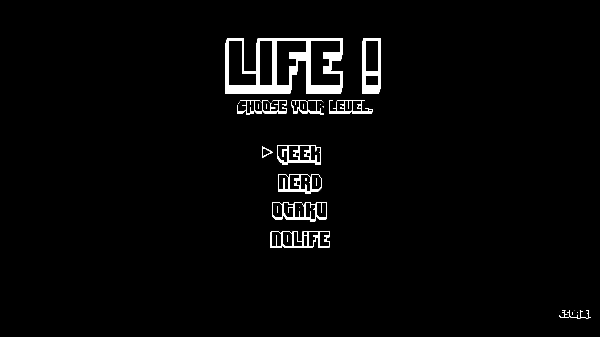 LIFE! Choose Your Level: Geek, Nerd, Otaku, NoLife HD Wallpaper