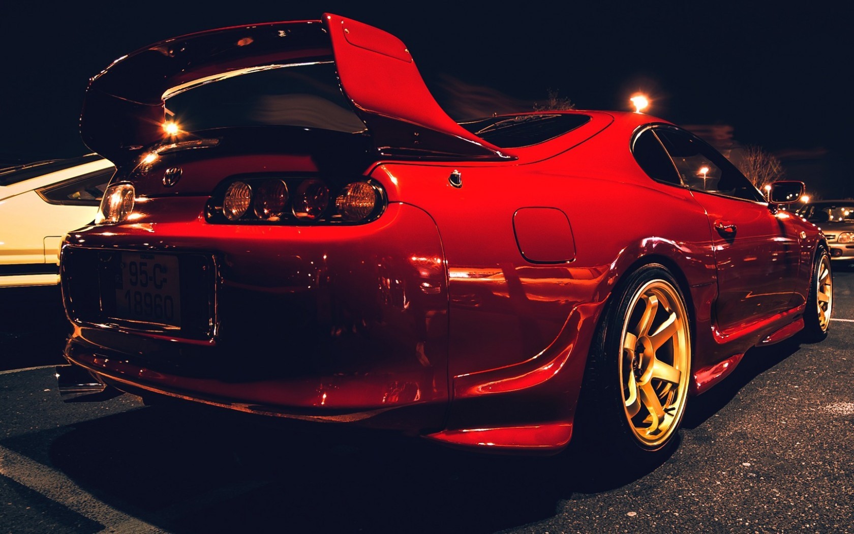 Red Toyota Supra HD Wallpaper
