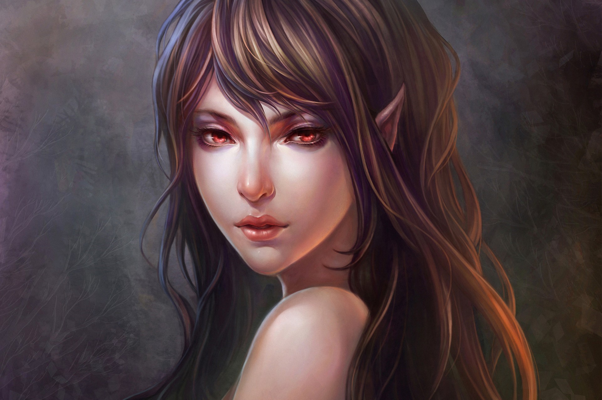 Fantasy art of an elf girl HD Wallpaper
