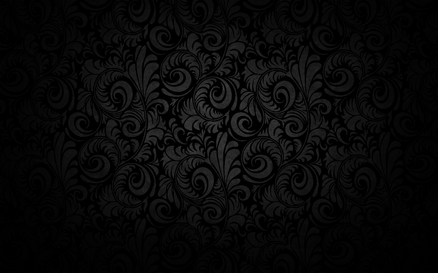 Dark floral pattern with swirls HD Wallpaper