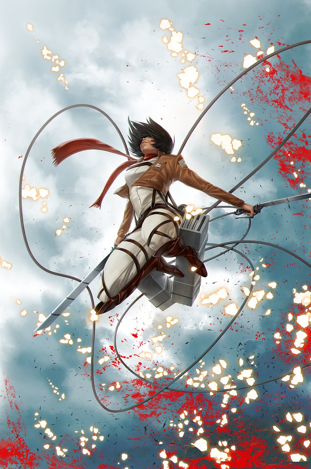Mikasa Ackerman in Attack on Titan HD Wallpaper