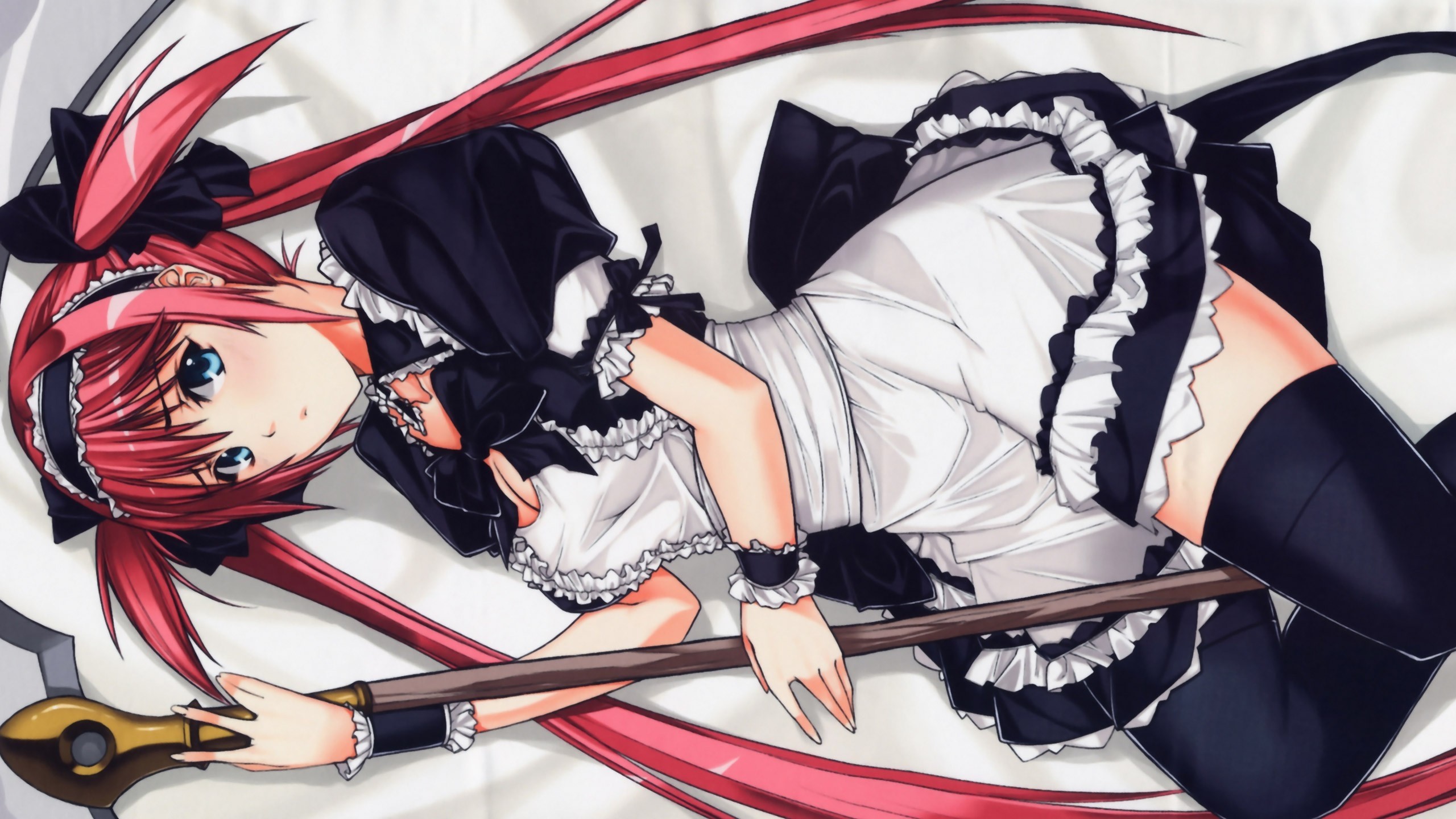 Airi from Queens Blade in a Maid Outfit HD Wallpaper