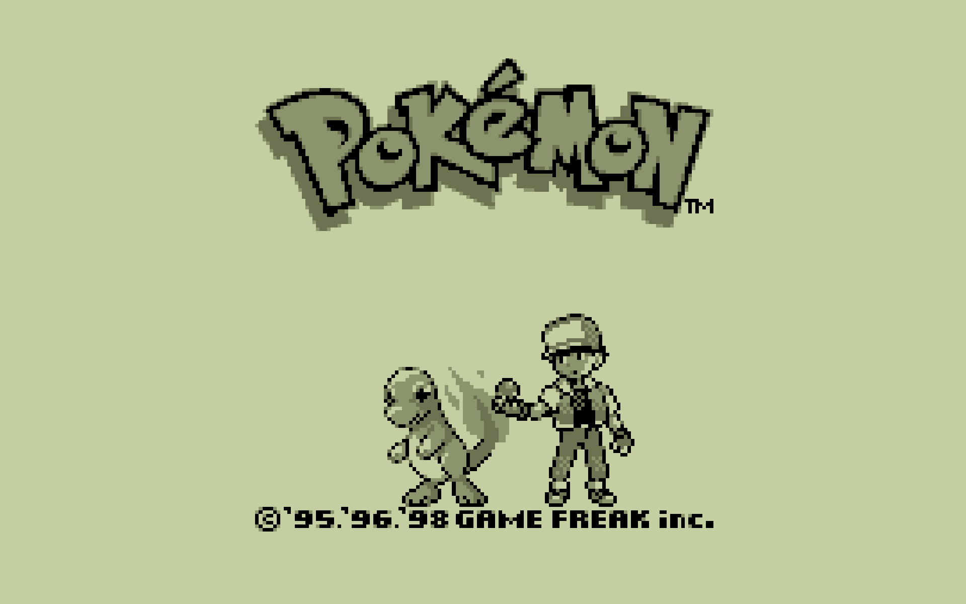 Pokémon Game Freak Inc. Title Screen HD Wallpaper