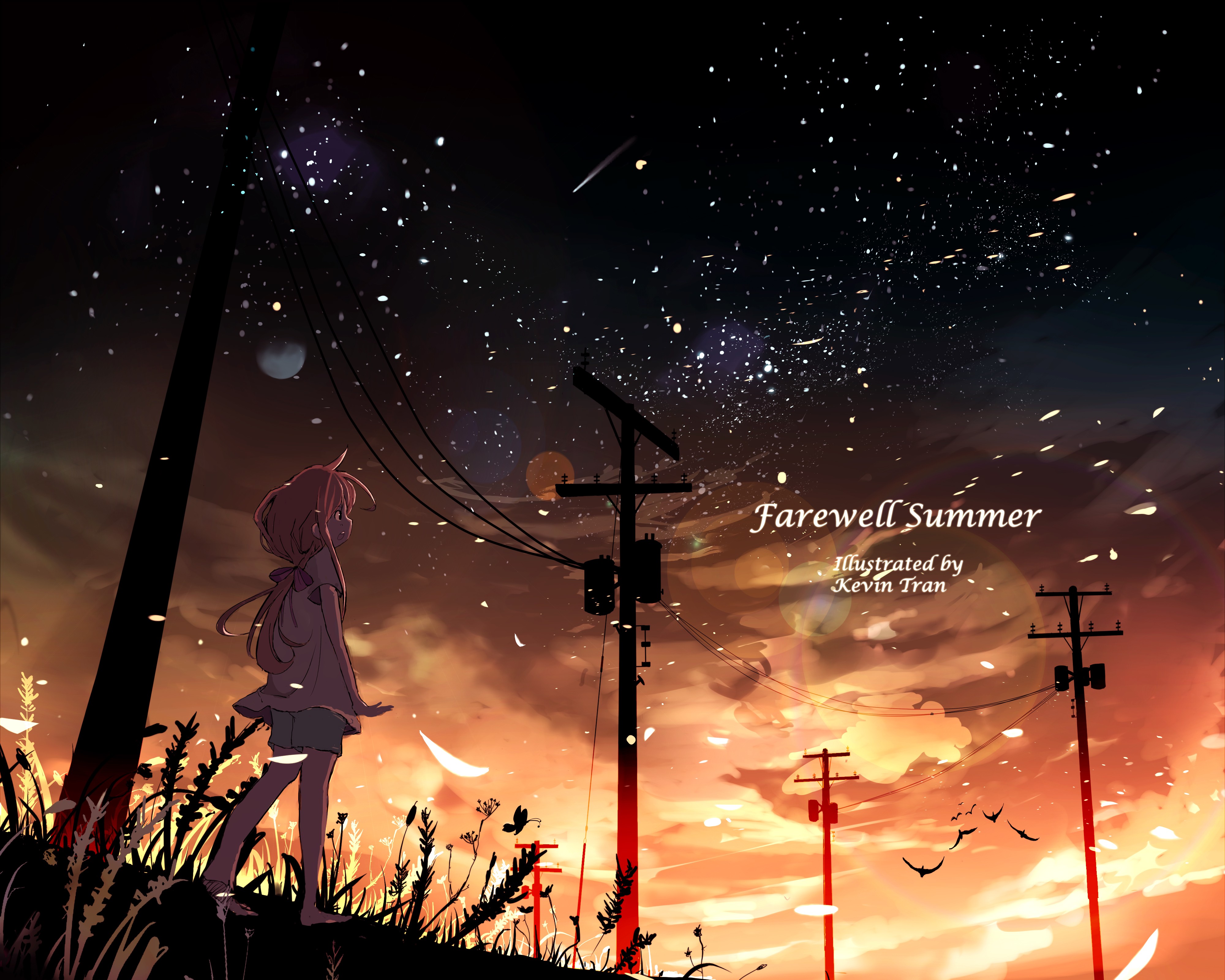 Farewell Summer Illustrated by Kevin Tran HD Wallpaper