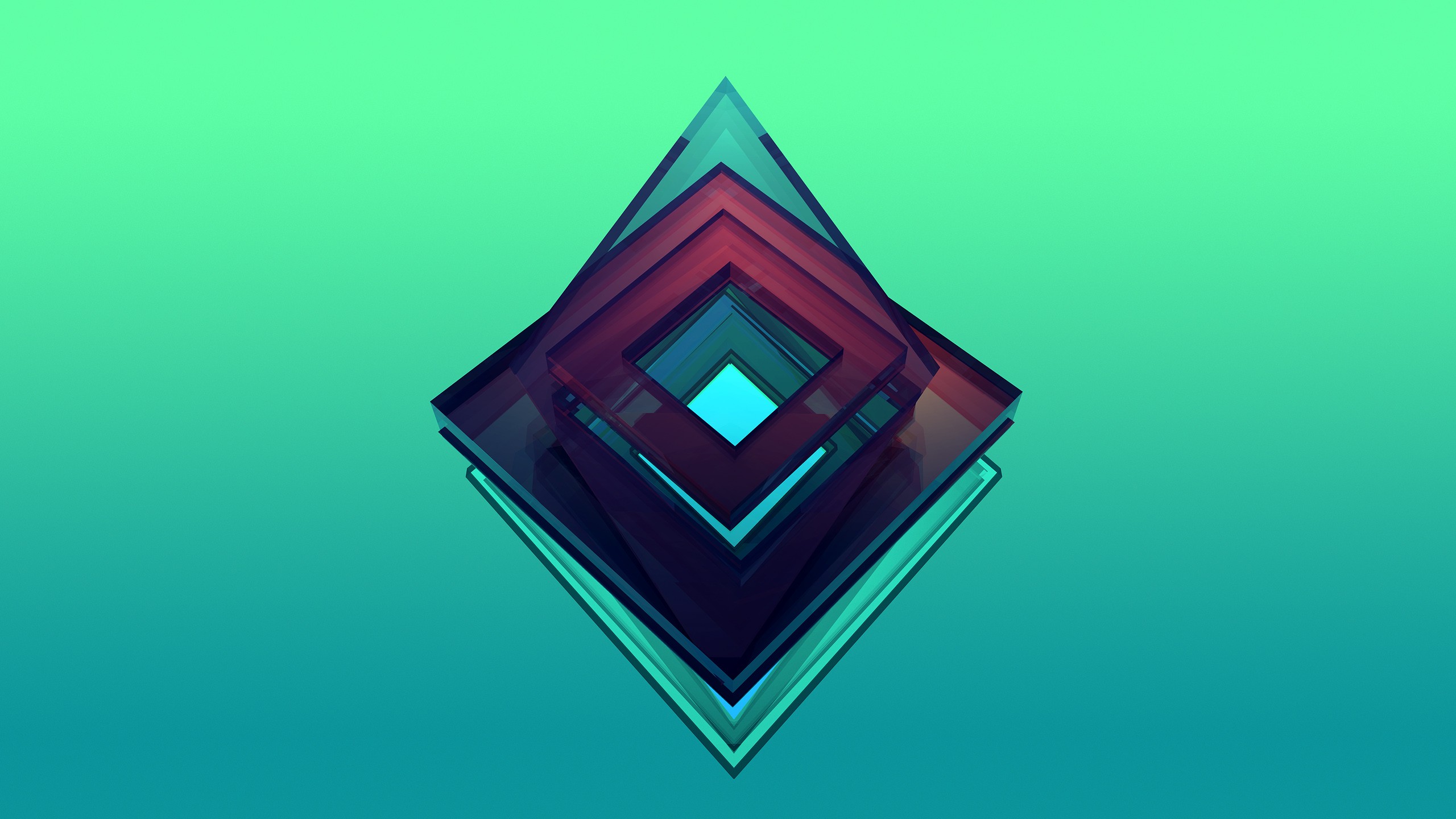Abstract geometric shapes by Justin Maller HD Wallpaper