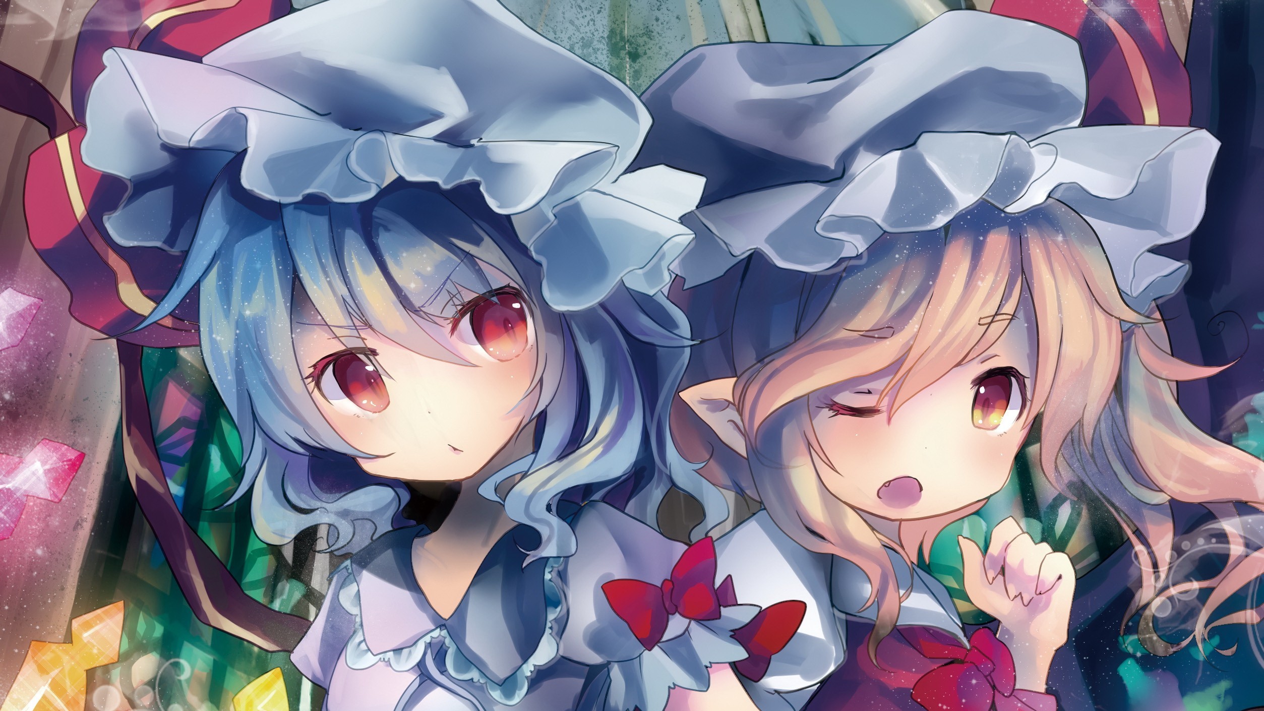 Flandre Scarlet and Remilia Scarlet from Touhou HD Wallpaper
